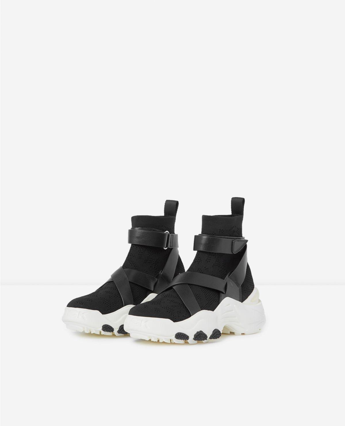 black high top trainers