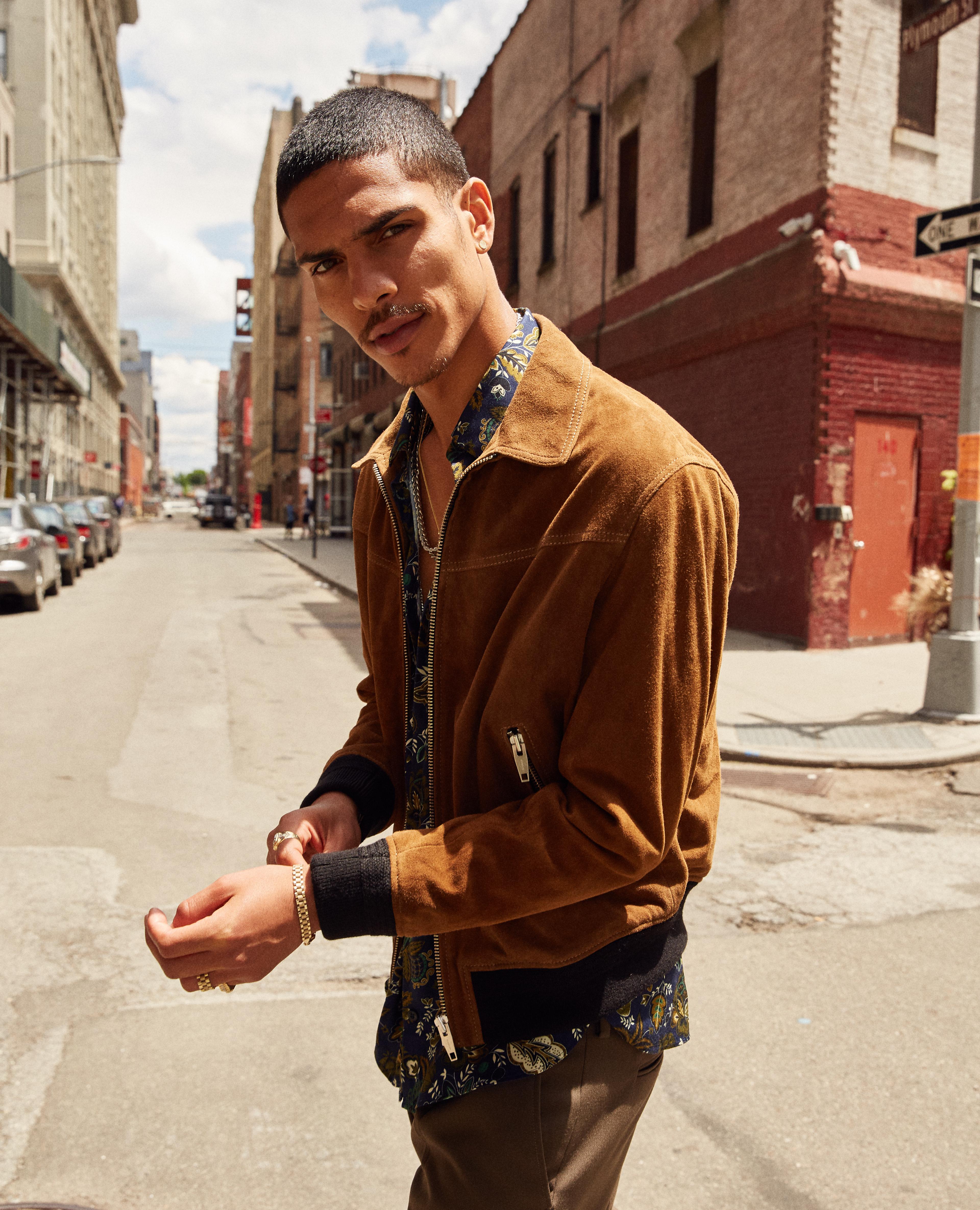 camel suede jacket mens