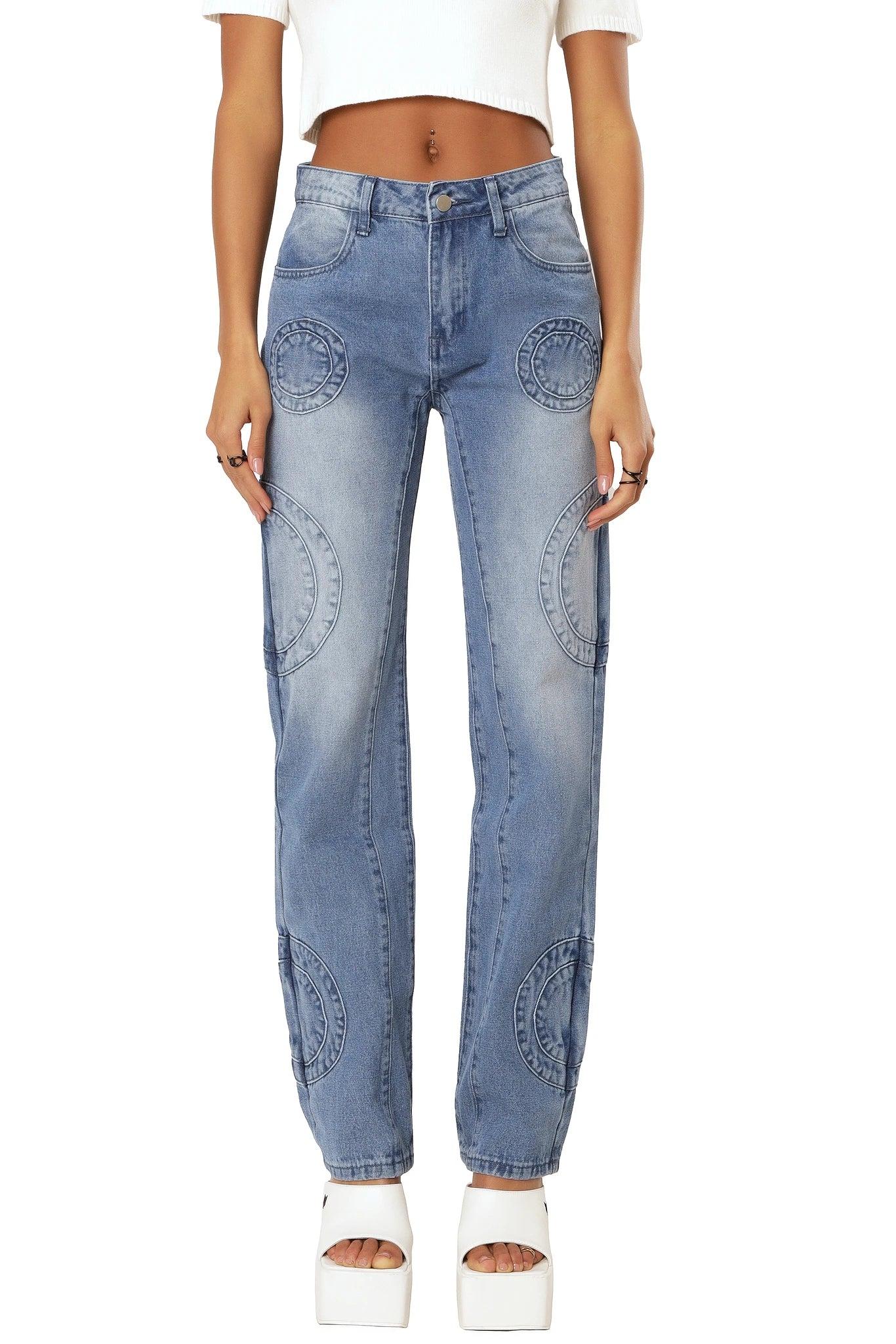 The Kript Cosmo Jeans in Blue | Lyst