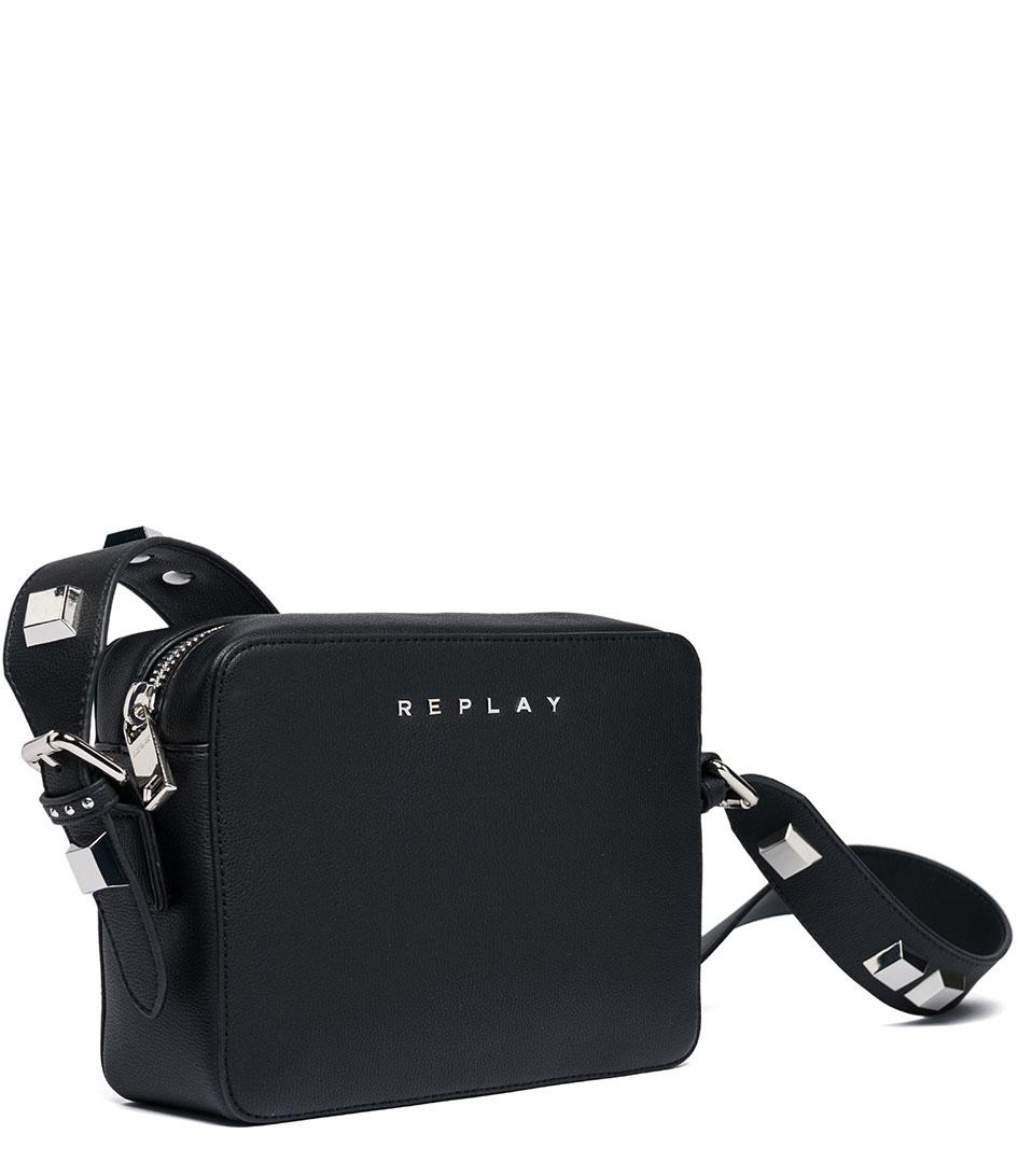 Replay Shoulder Bag With Studs in Black - Lyst