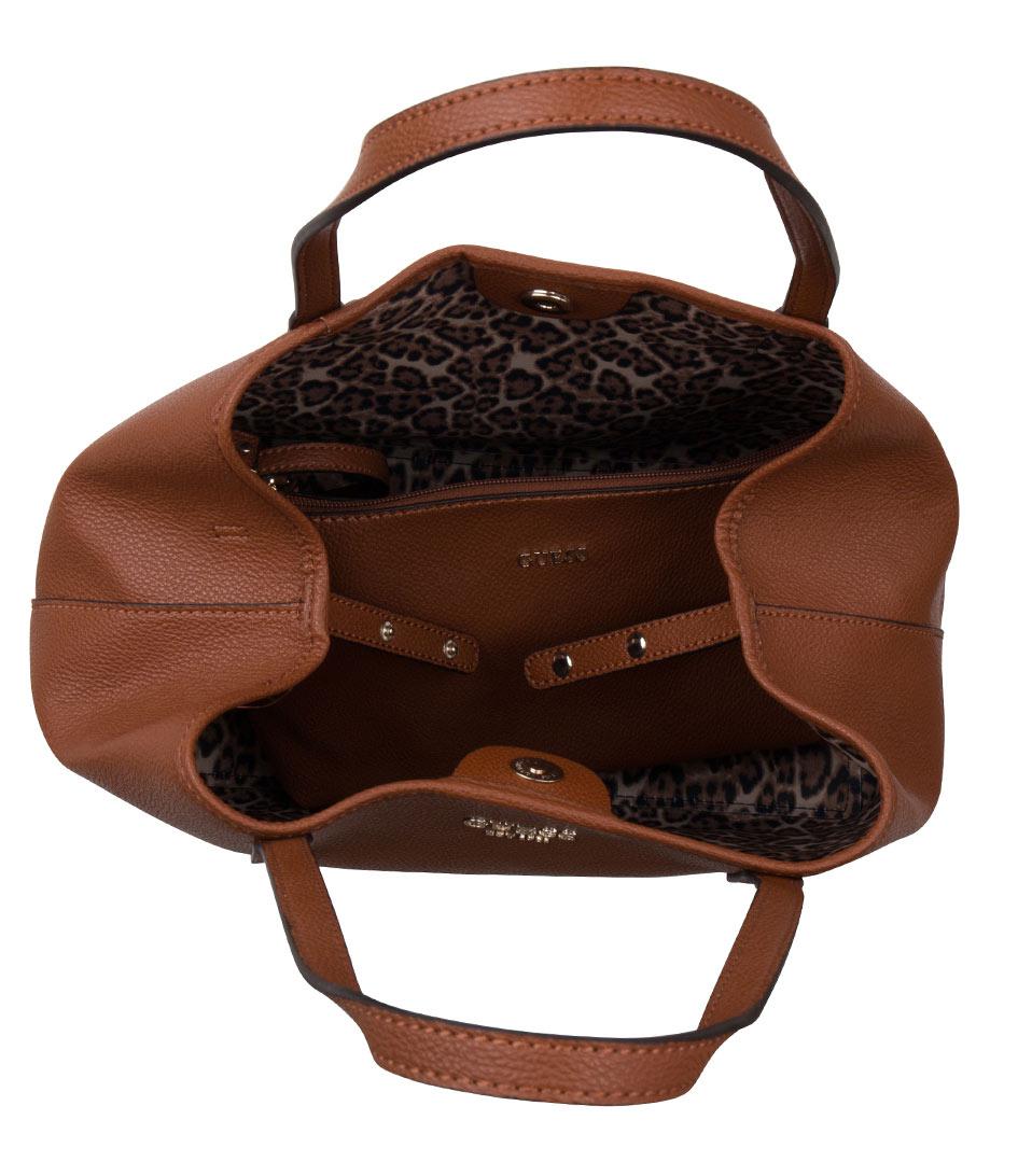 guess vikky tote cognac