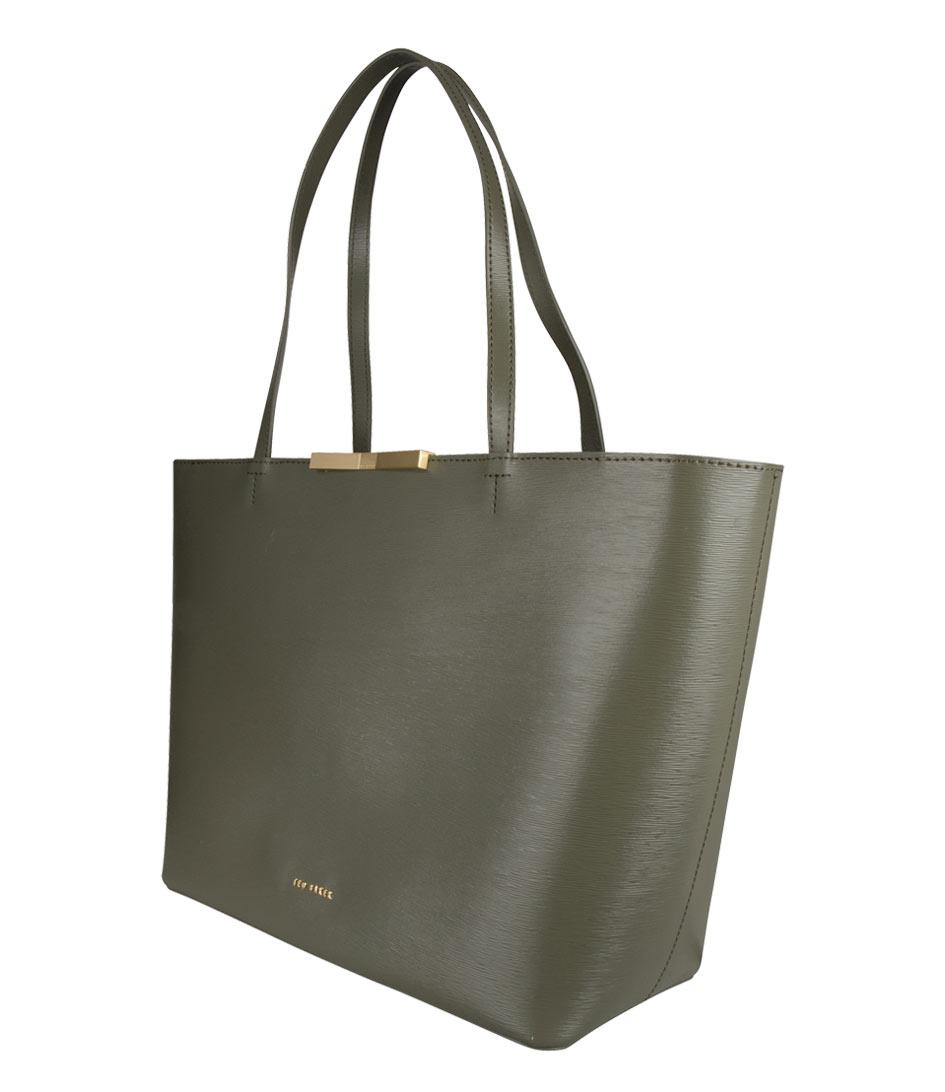 ted baker jackki black leather shopper bag