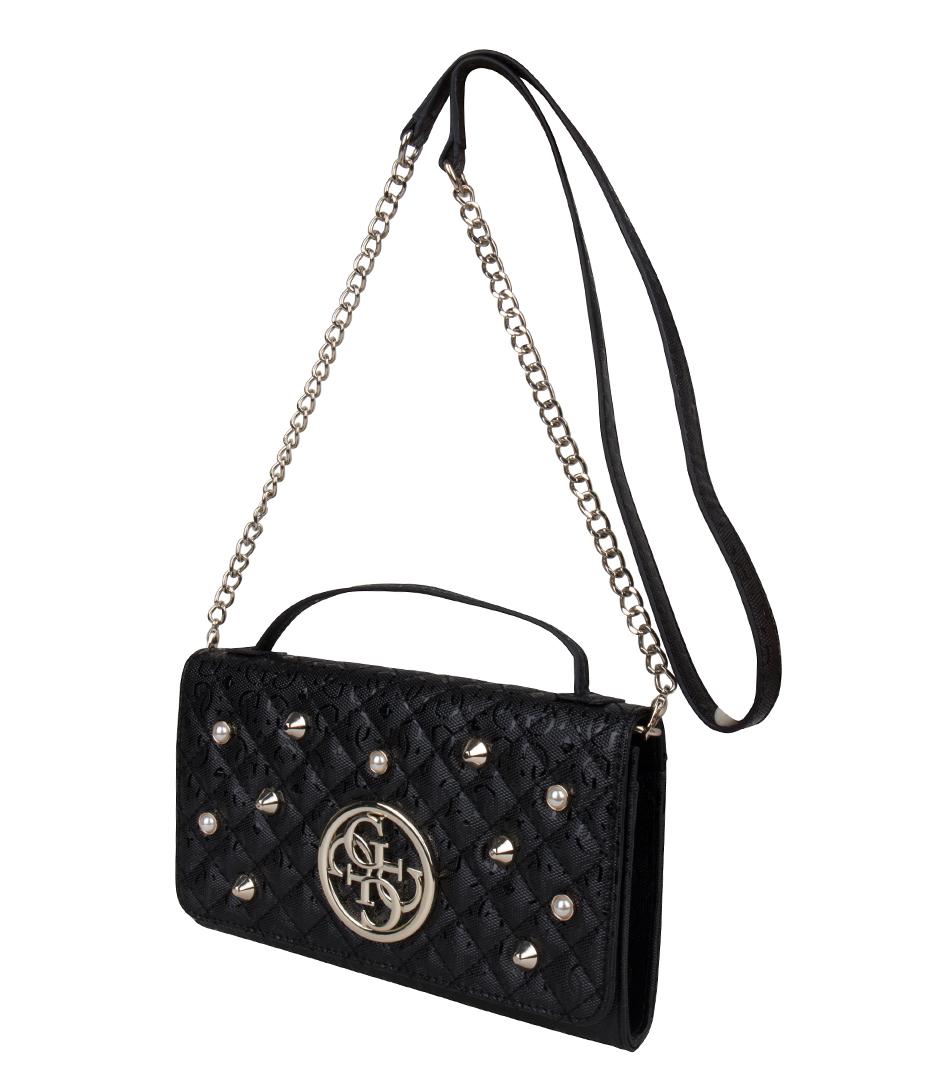 Guess Gioia Wallet On A String in Black - Lyst
