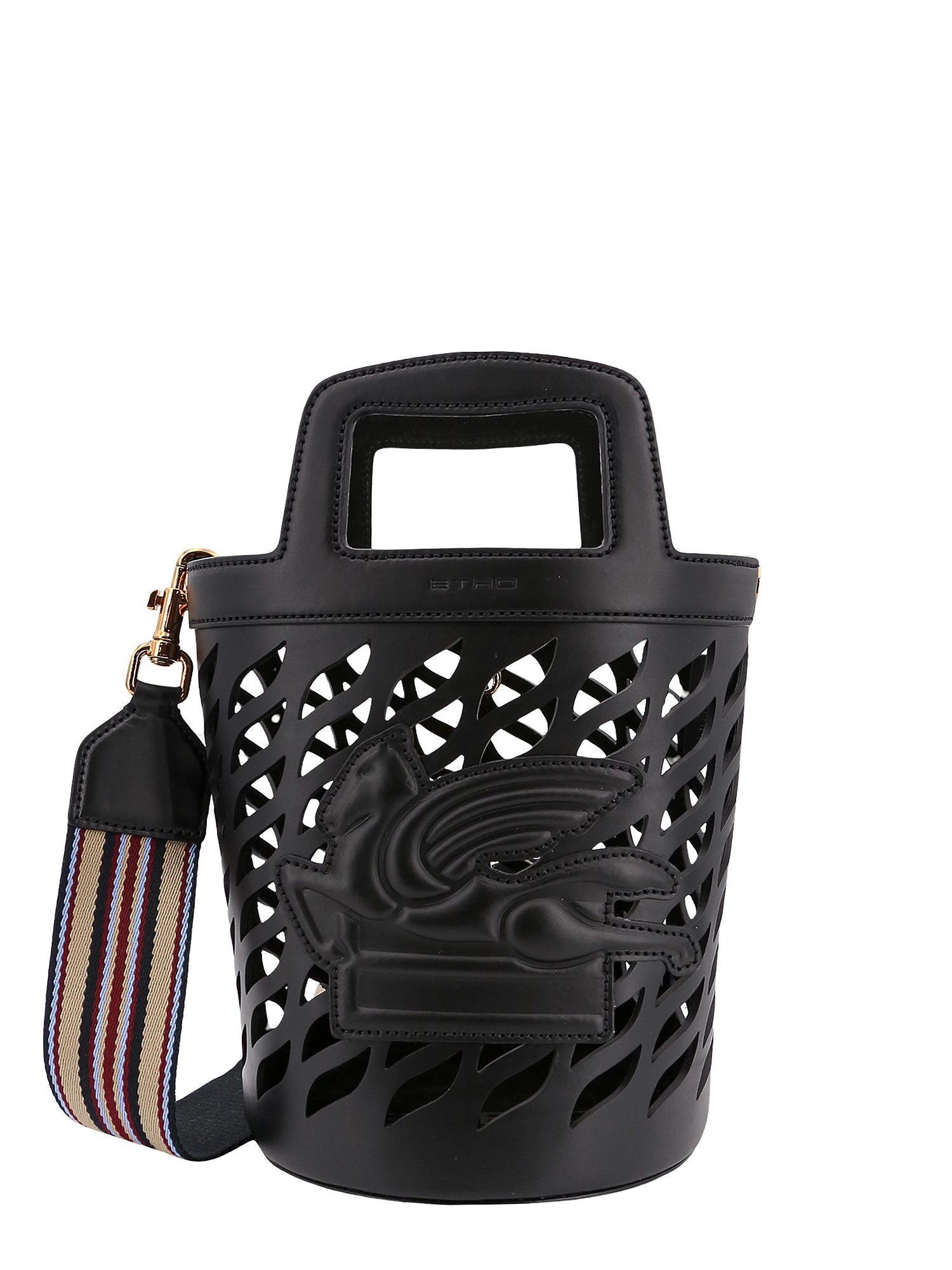 【関税&送料込】Etro Caramel Leather Bucket Bag ETRO CANVAS AND LEATHER SIGNATURE PAISLEY CROSSBODY BUCKET