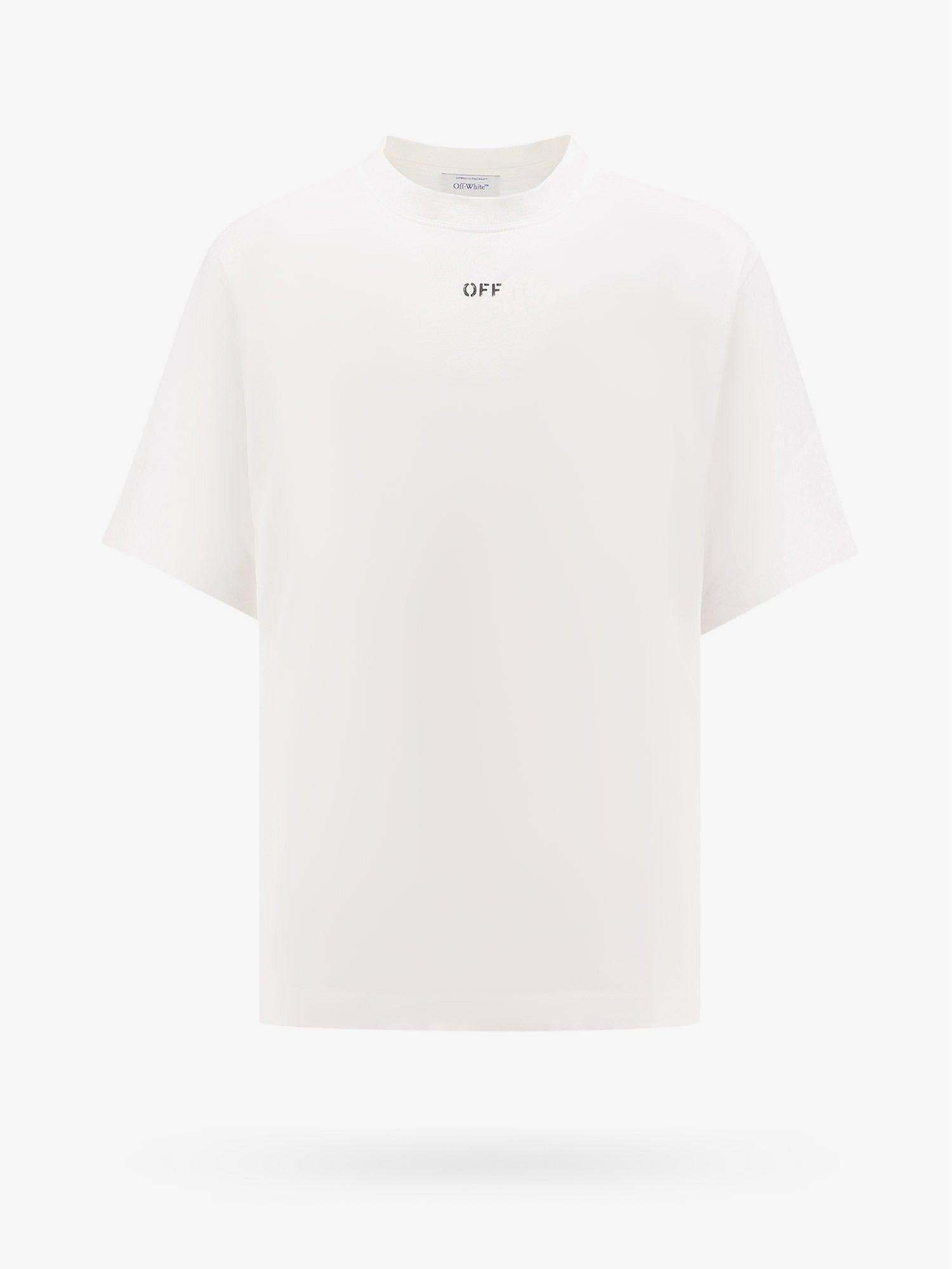 Off-White Off Stamp stretch-cotton T-shirt | White | FARFETCH