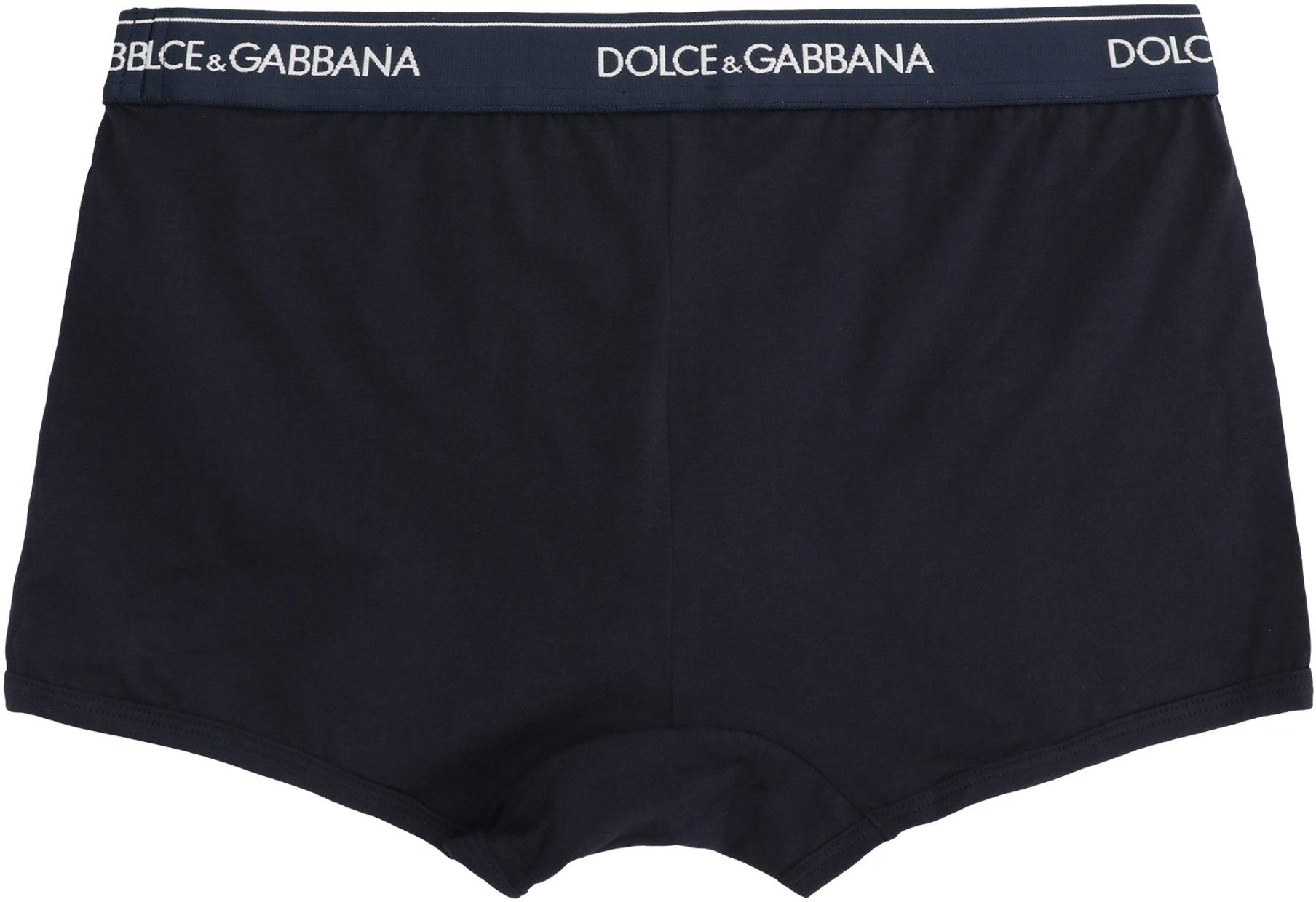 VIP【関税送料無料】希少 DOLCE & GABBANA BLACK UNDERWEAR Stretch cotton regular-fit boxers two-pack in Black for Men