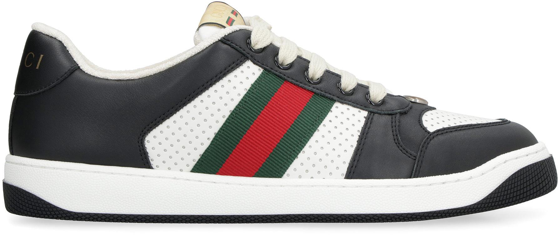 Gucci Men's Chunky B Low-top Sneakers - Grey Black - Size 10