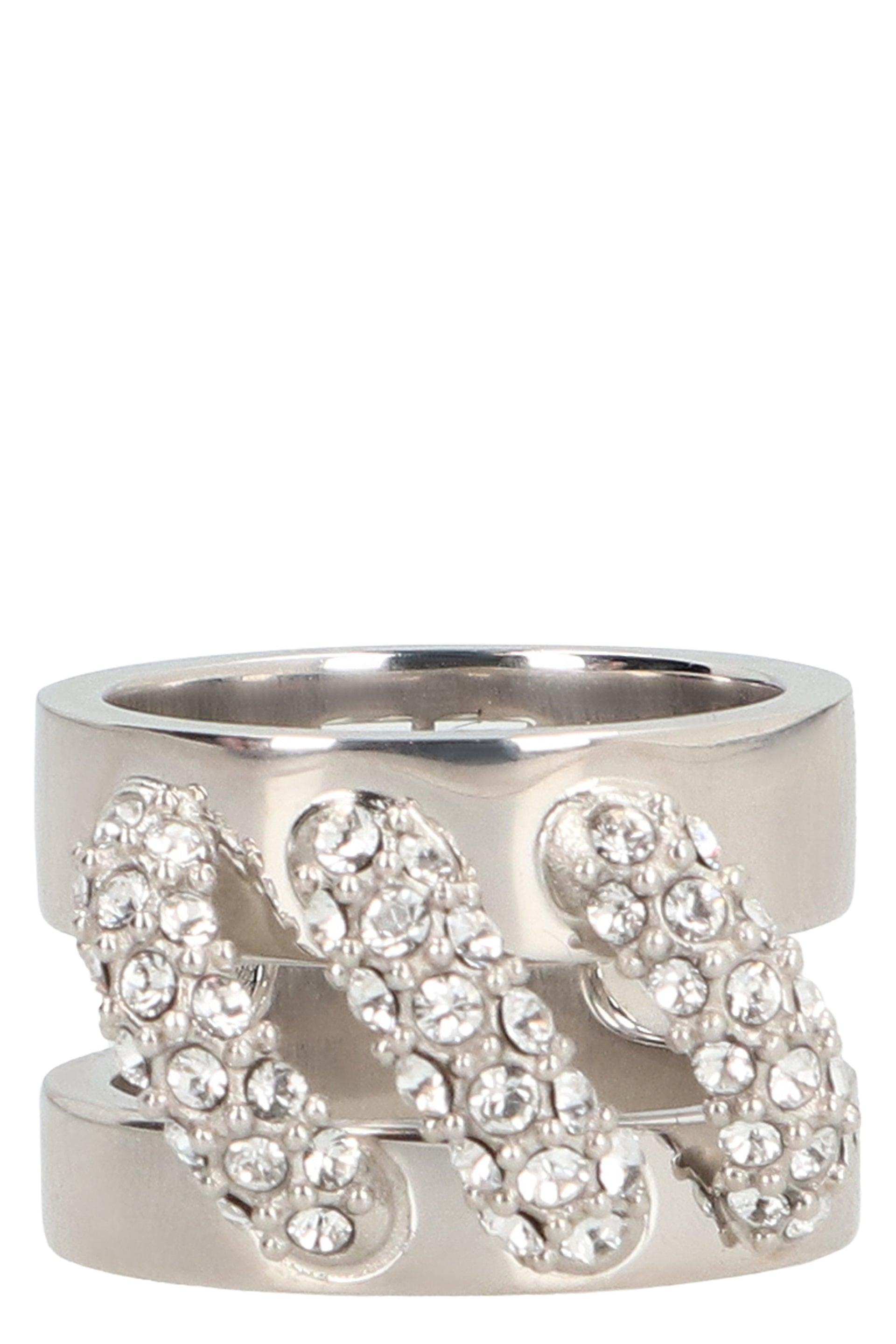 GIVENCHY RING SILVERY リング 4G ring in metal in - silvery | Givenchy US