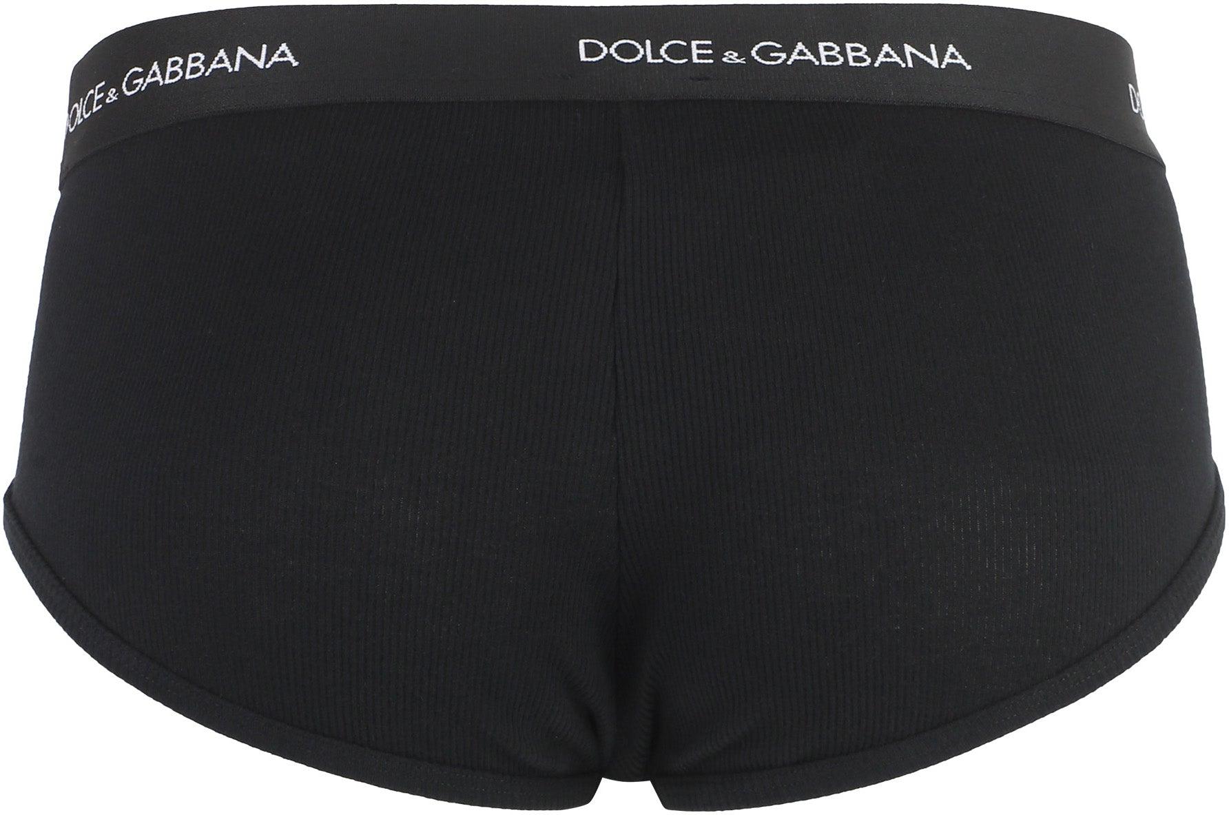 ショーツ DOLCE & GABBANA BLACK UNDERWEAR Stretch cotton regular-fit boxers two-pack in Black for Men