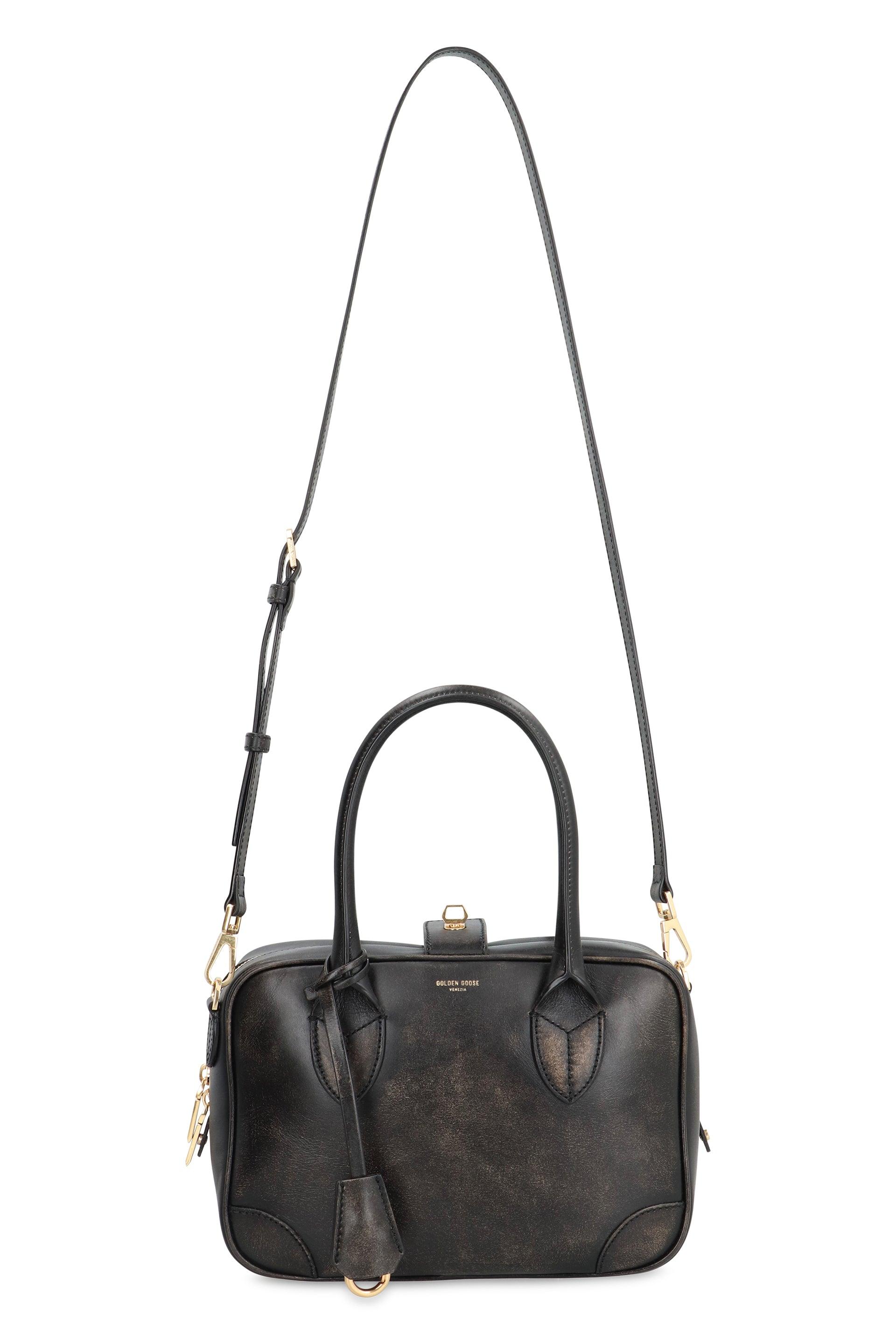 Golden Goose Vita Leather Handbag in Black | Lyst