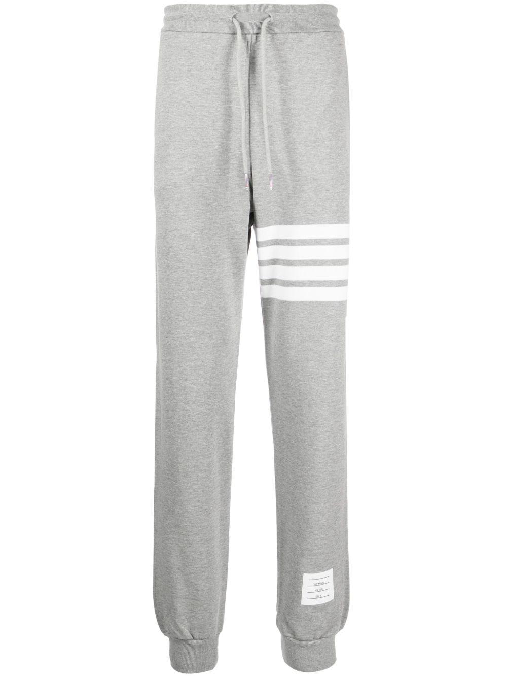 パンツ THOM BROWNE Women Straight Pants FJQ001F 00535982 Grey Thom Browne drawstring-waist Wool Track Pants | Grey