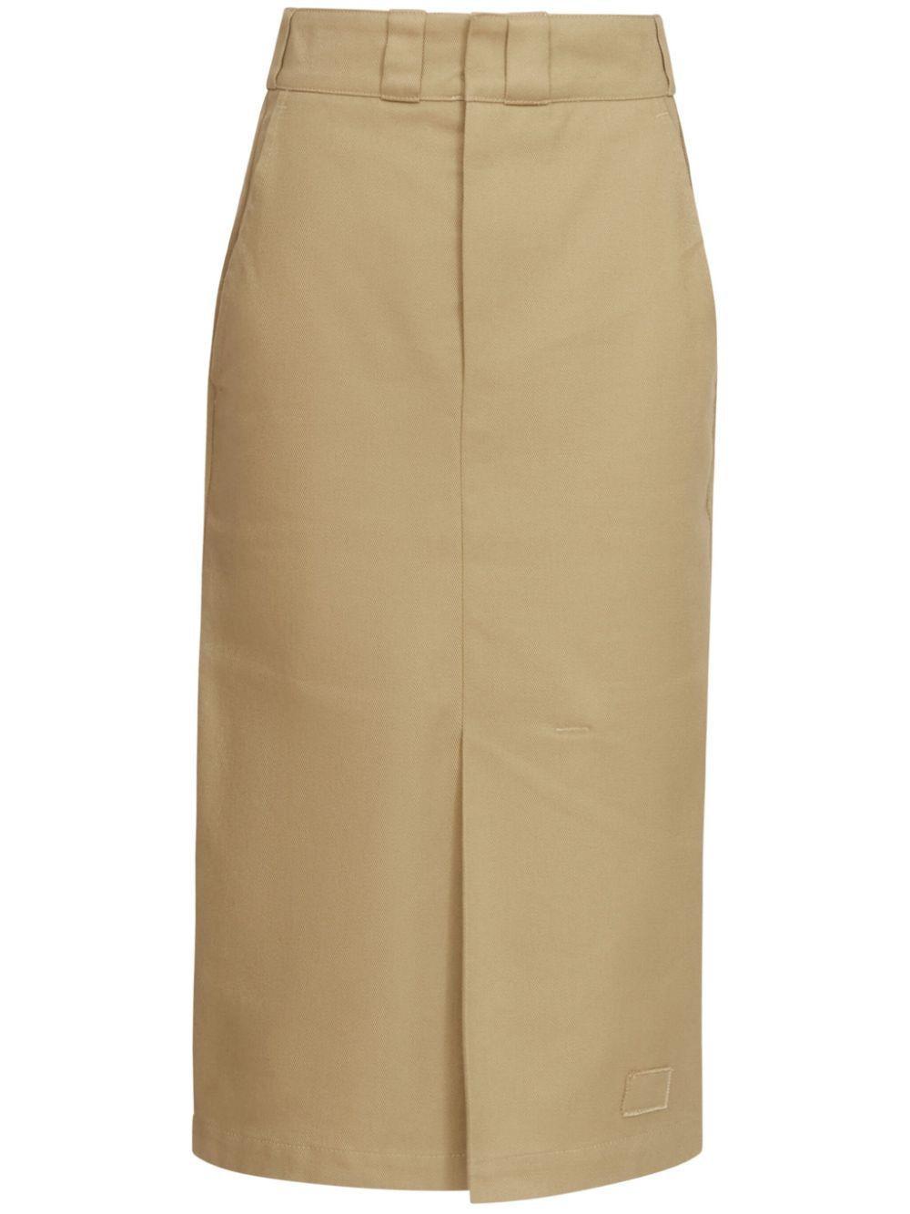 スカート Maison Margiela Light Grey Cotton Twill Midi Skirt Maison Margiela Light Grey Cotton Twill Skirt | THE LIST