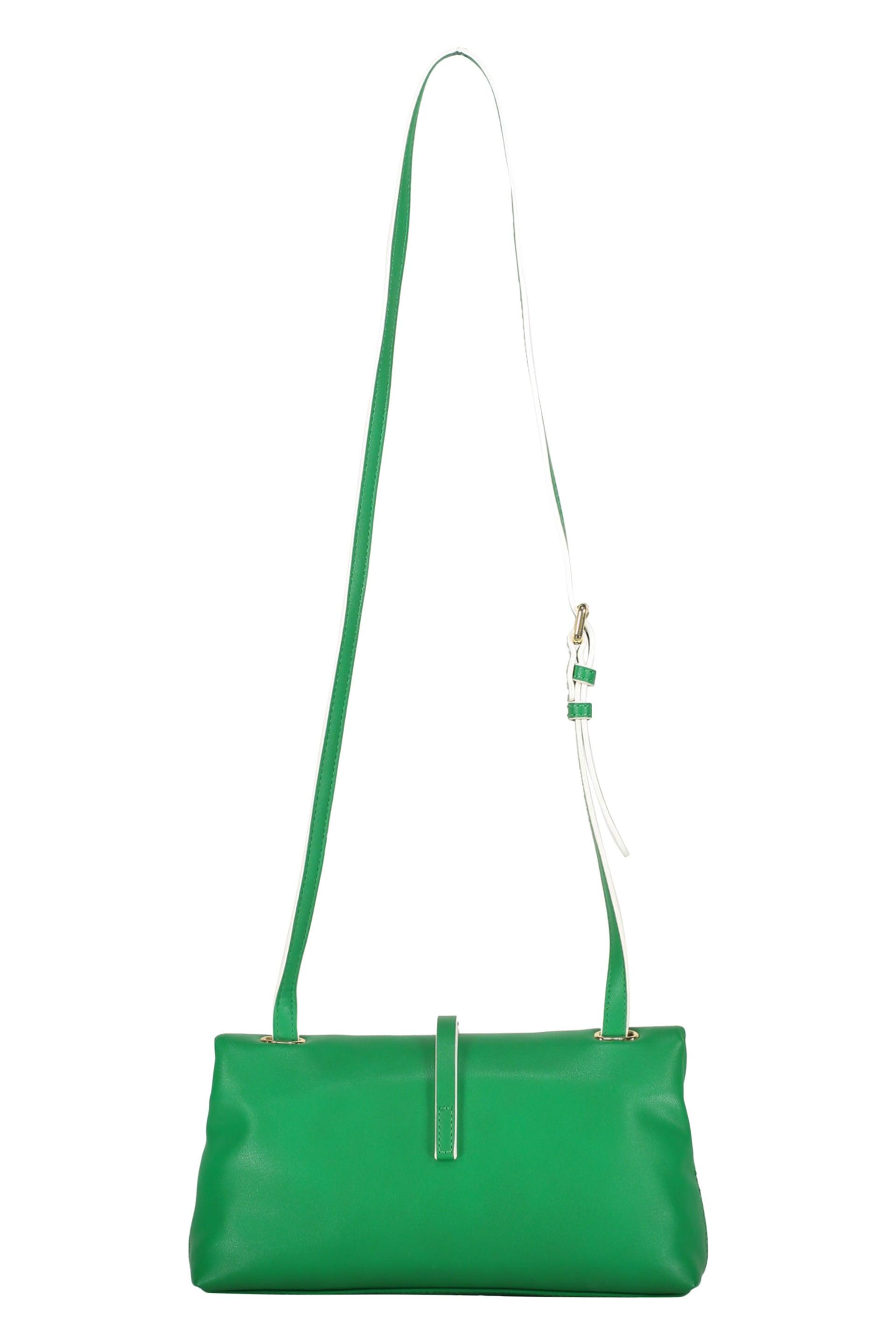【関税&送料込】Love Moschino Bags Green Patent leather bowling bag Moschino Love Green in Patent