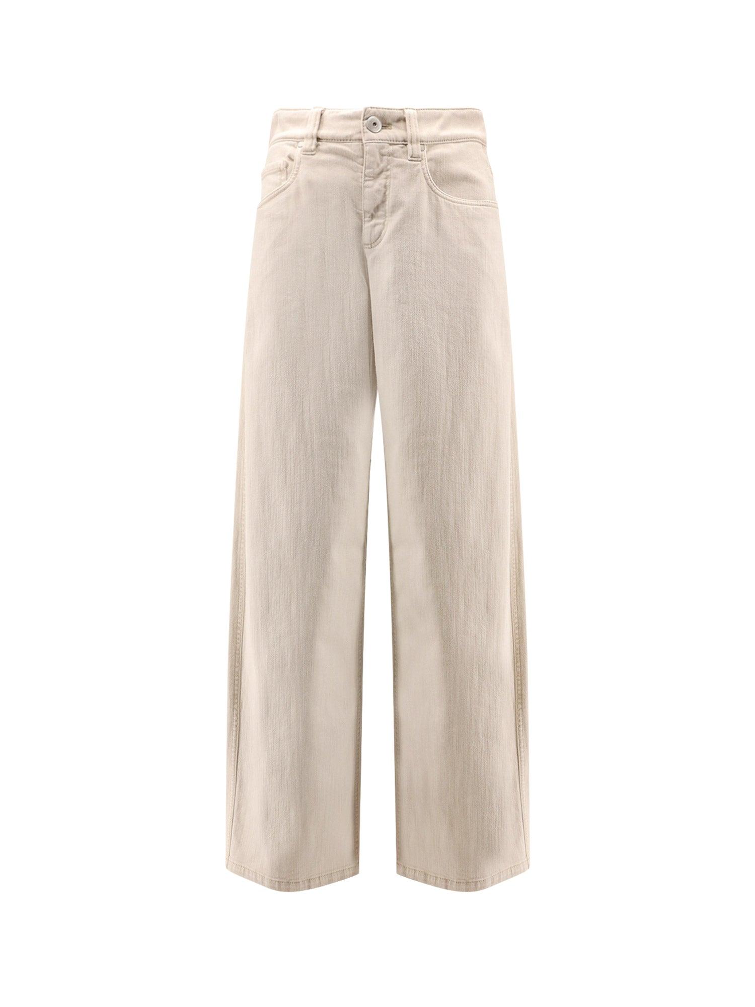 パンツ BRUNELLO CUCINELLI Women Straight Pants M0F70P1673 C8555 Whi Brunello Cucinelli Straight-leg pants for Women | Online