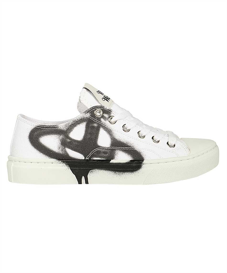 スニーカー Vivienne Westwood Women's Low Top Sneakers Pink 75020005WW00 Pink Low Top Plimsoll Sneakers by Vivienne Westwood on Sale