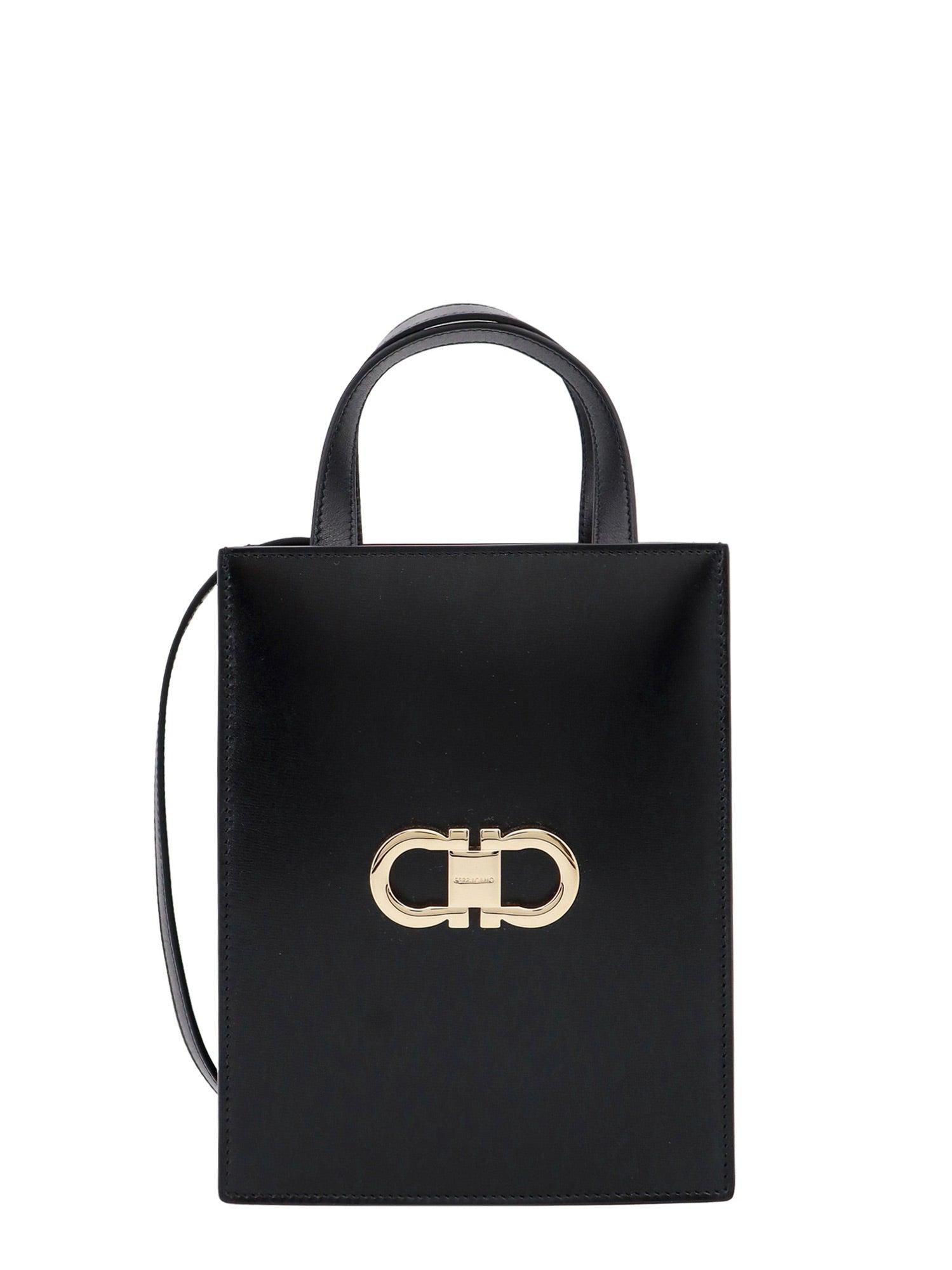 トートバッグ SALVATORE FERRAGAMO MINI TOTEBAG Ferragamo Mini Tote Bag in Black | Lyst