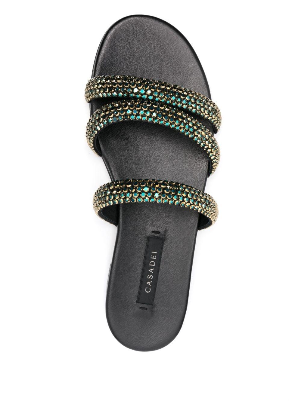 サンダル・ミュール CASADEI Women Sandals 1L170W1001C2155B172 Black Casadei Sandals - Black - Women | 1L170W1001C2155B172