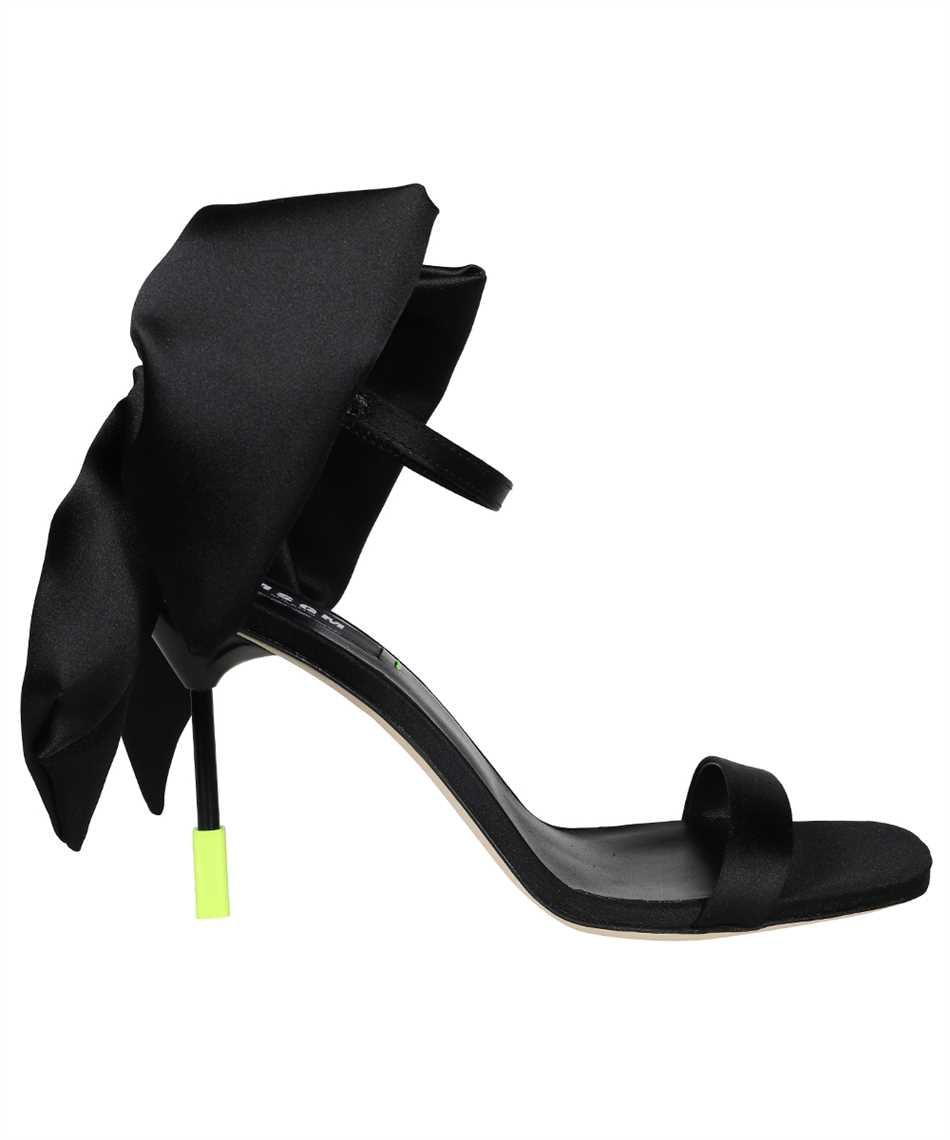 サンダル・ミュール Msgm Iconic Heel Sandals Military Green With Buckle Msgm Iconic Heel Sandals Military Green With Buckle In Beige