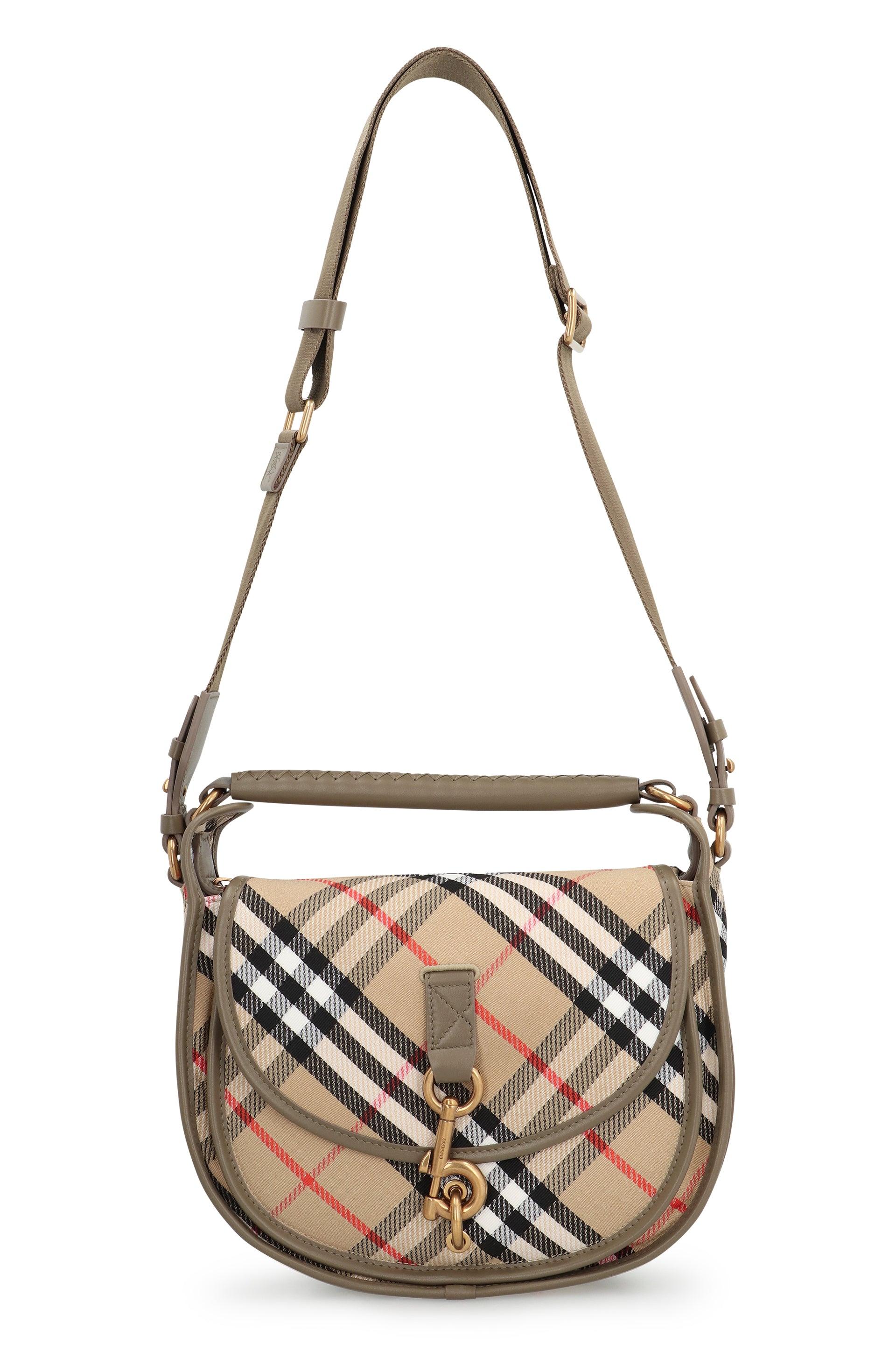 【関税＆送料込み】Burberry B Clip Piccola Messenger Bag Burberry B Clip Piccola Messenger Bag in Natural | Lyst
