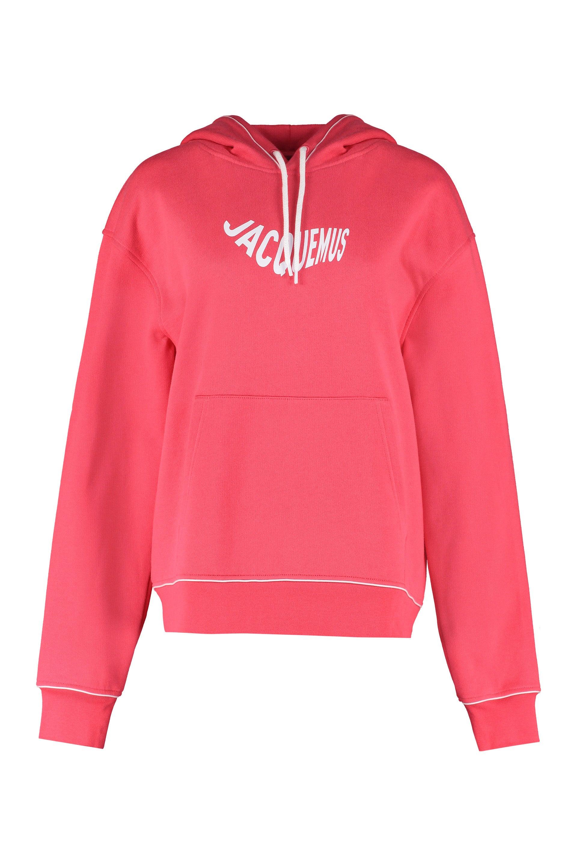Jacquemus Vague Logo Cotton Hoodie in 