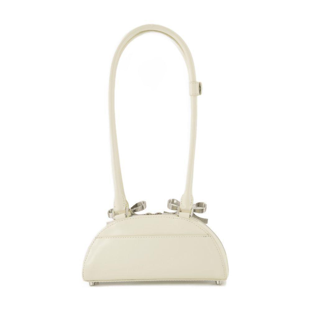 ショルダーバッグ・ポシェット Self-Portrait Curved Charm Mini Shoulder Bag Brown Leather Mini Shoulder Bag With Charm – self-portrait-US