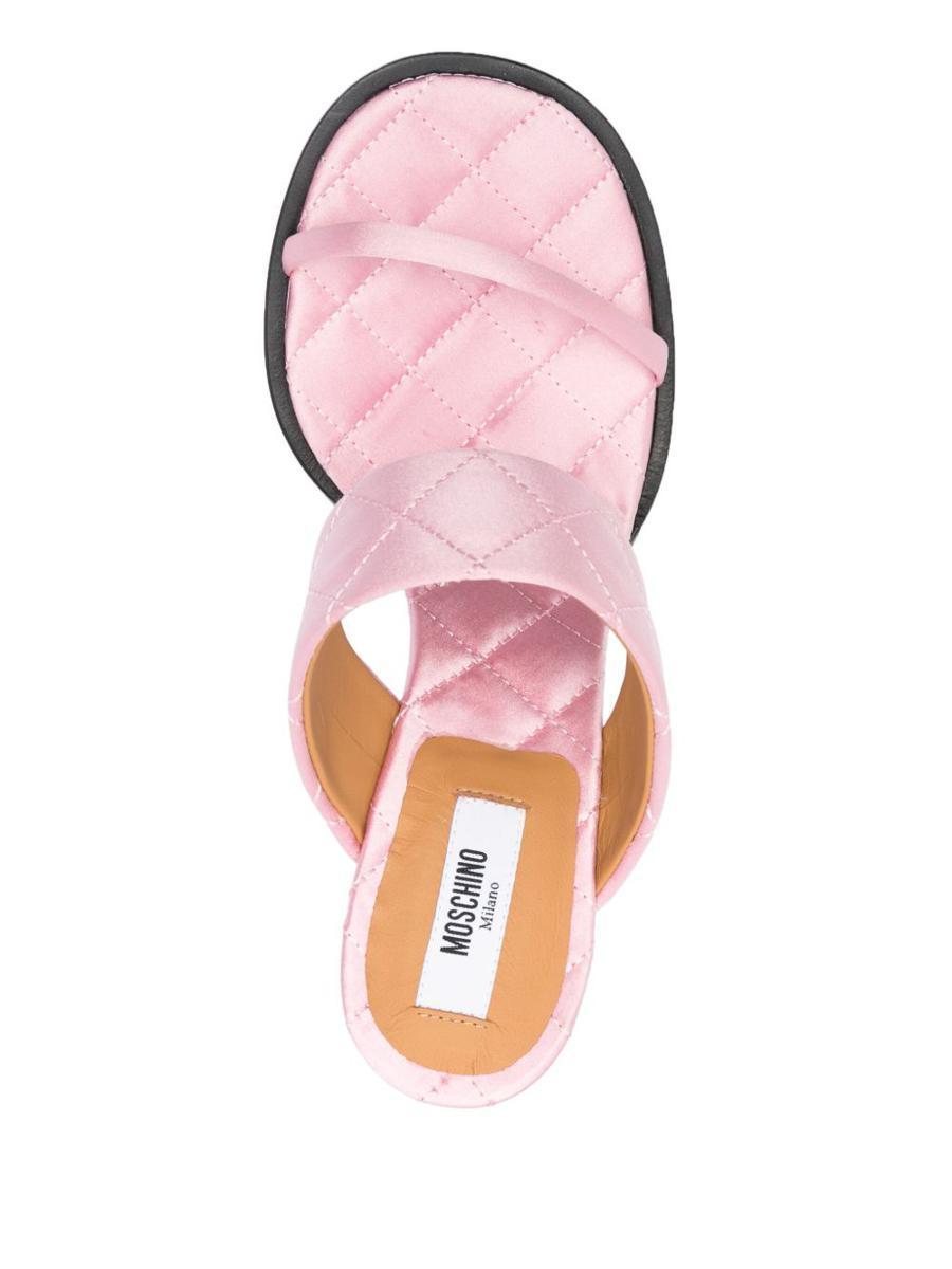 サンダル・ミュール Moschino Pink Slingback Sandals Moschino Jelly Sandals Size 38 IT