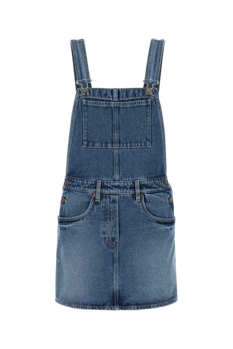 ワンピース PRADA DENIM DUNGAREES DRESS Prada Denim Dresses for Women | Lyst
