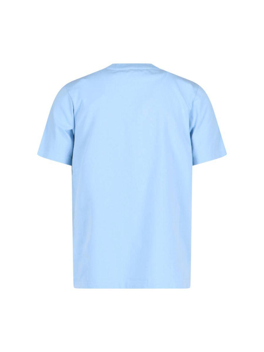 [CASABLANCA]ライトブルーのコットンTシャツ Blue 'Casa Way' T-Shirt by Casablanca on Sale