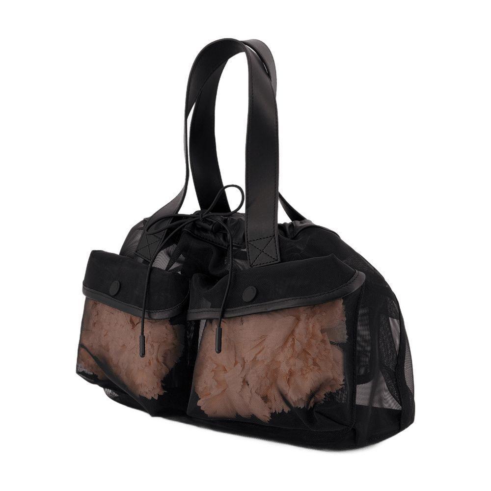 トートバッグ Mini Sheer Stuffed Shopper Bag - Simone Rocha - Polyester - Simone Rocha Mini Sheer Stuffed Shopper Bag in Black | Lyst