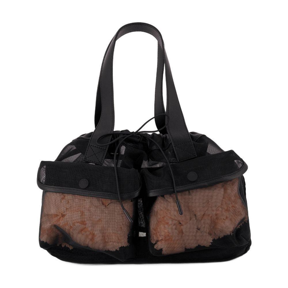 トートバッグ Simone Rocha Mini Sheer Stuffed Shopper Bag - Polyester - Simone Rocha Sheer Stuffed Carnation Pocket Tote Bag