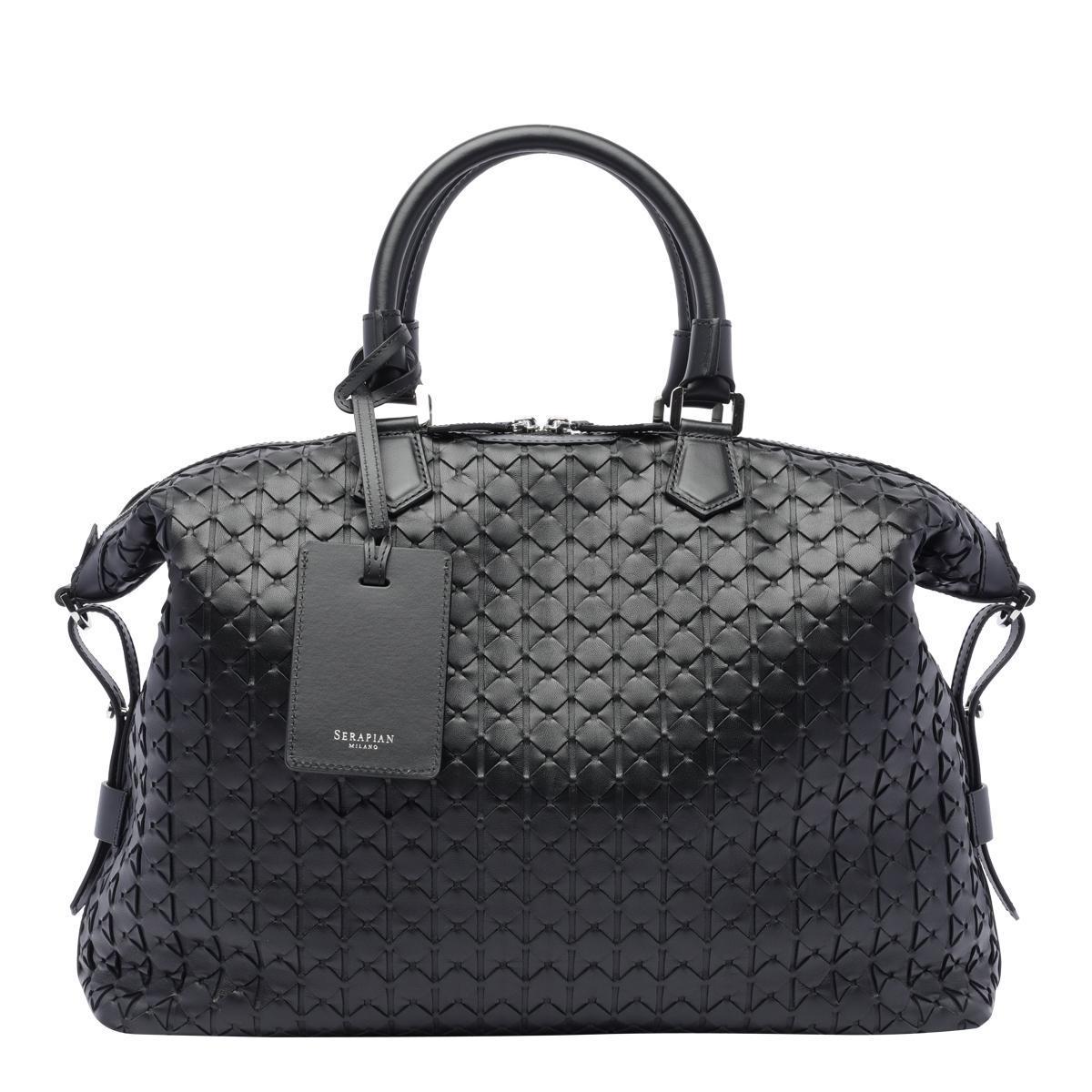 ショルダーバッグ SERAPIAN Men Shoulder Bags SRSTSMLL713733J CG2 Black Serapian Bags for Men | Online Sale up to 75% off | Lyst