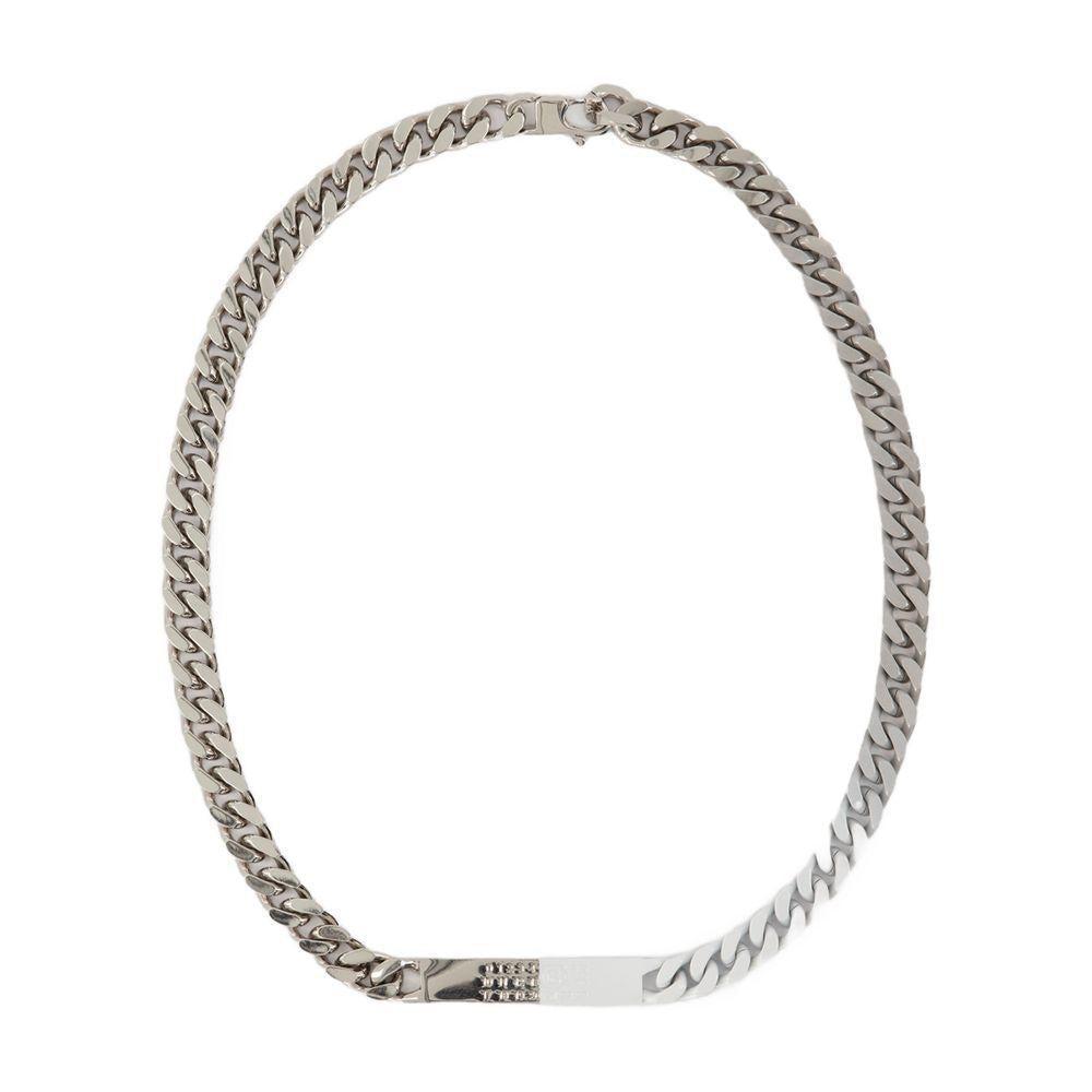 ネックレス・ペンダント Mm6 By Maison Margiela Minimal Logo Id Tag Necklace - l Mm6 By Maison Margiela Minimal Logo Id Tag Necklace - Metal