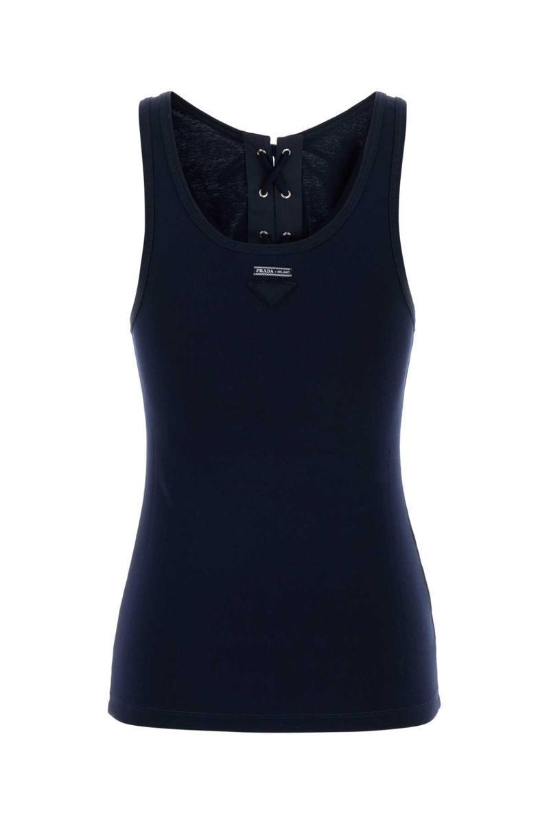 【送料&関税込】Prada Melange Sand Cashmere Tank Top Prada Melange Sand Cashmere Tank Top in Natural | Lyst