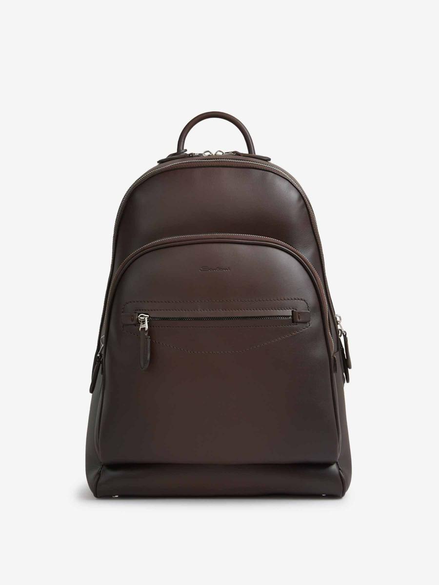 【★完売必至★】Santoni ☆ レザー バックパック Santoni Backpacks for Men | Online Sale up to 25% off | Lyst