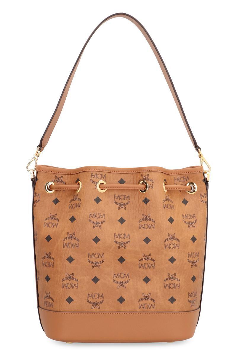 ハンドバッグ Mcm Medium Bucket Bag With Signature Logo Print MCM Dessau Medium Monogram Drawstring Bucket Bag | Neiman Marcus