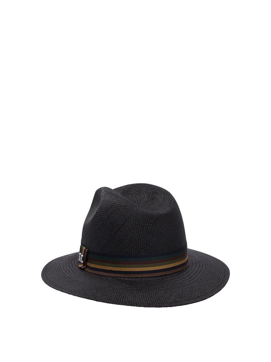25SS ＊Max Mara＊ RODESIA ロゴ付き パナマ 麦わら帽子 ハット Max Mara Rodesia M-Logo Straw Hat | Neiman Marcus