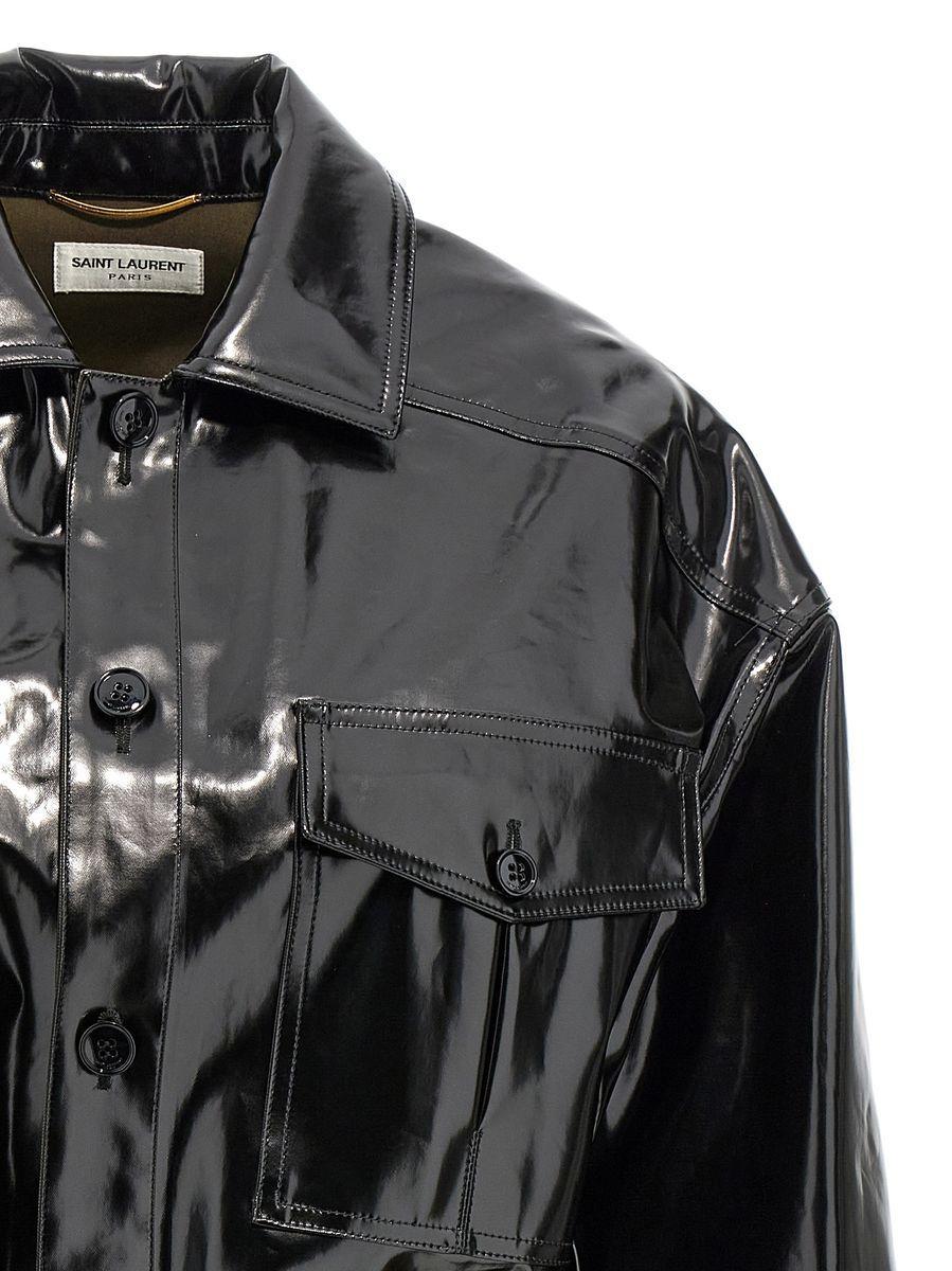 アウターその他 SAINT LAURENT 'Sahariana' jacket Black Saint Laurent 'Sahariana' Jacket in Black | Lyst