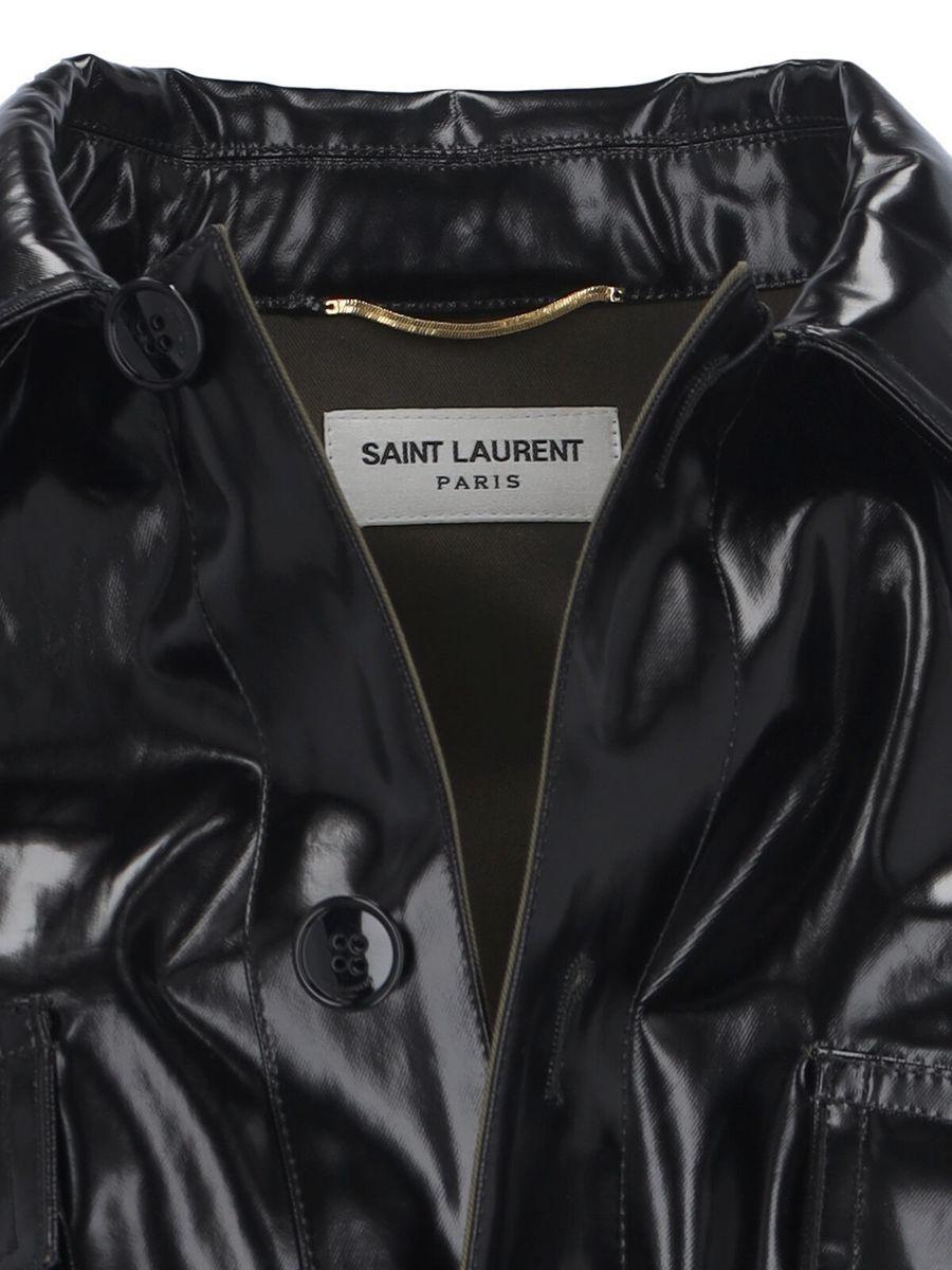 アウターその他 SAINT LAURENT 'Sahariana' jacket Black Saharienne belted leather jacket in black - Saint Laurent