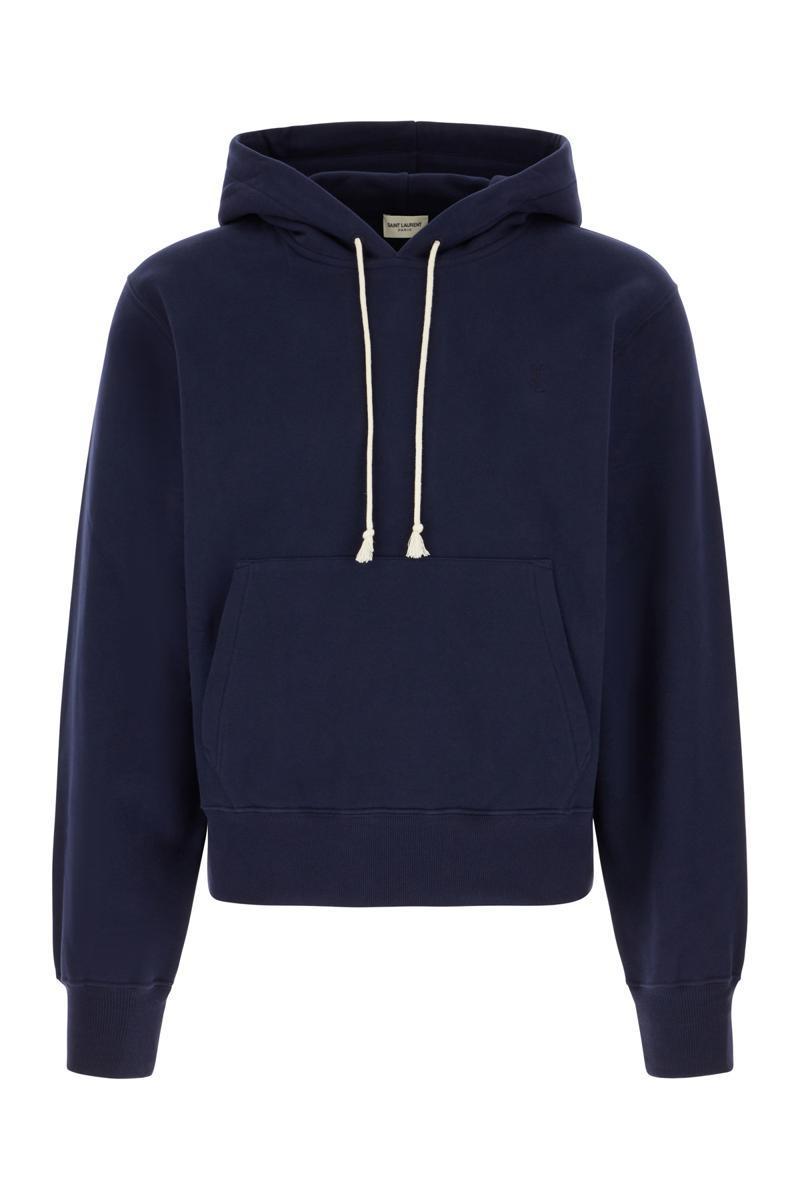 スウェット・トレーナー SAINT LAURENT Dark Blue Cotton Sweatshirt saint-laurent-Blue-Sweatshirts