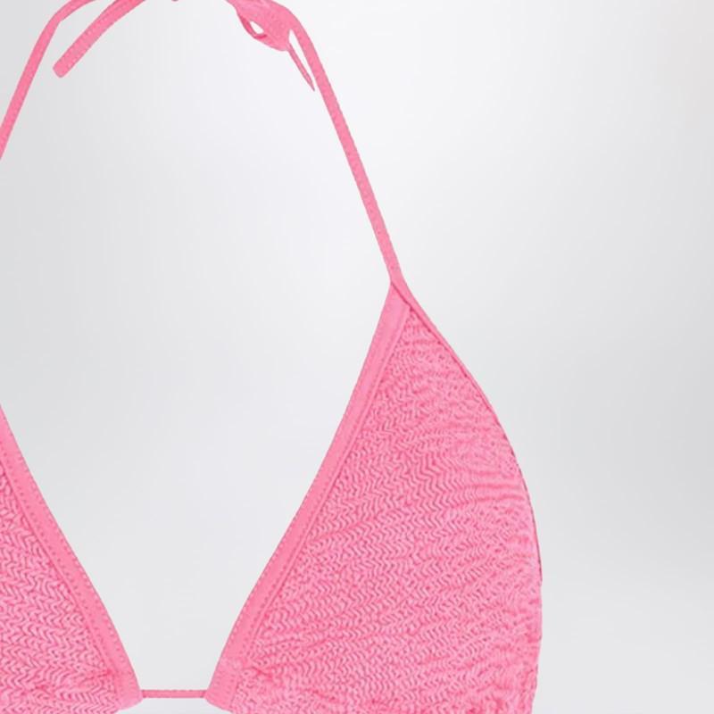 Hunza G Gina Triangle Bikini Set In in Pink | Lyst