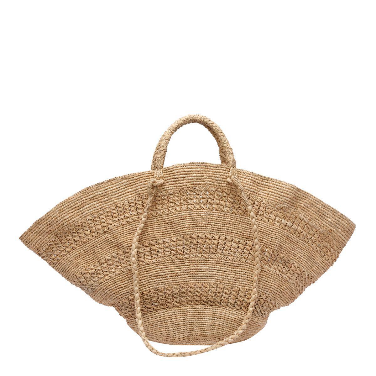 【関税込み】IBELIV Handbags IBELIV Tokyo Raffia Tote Bag | Neutrals | FARFETCH JO