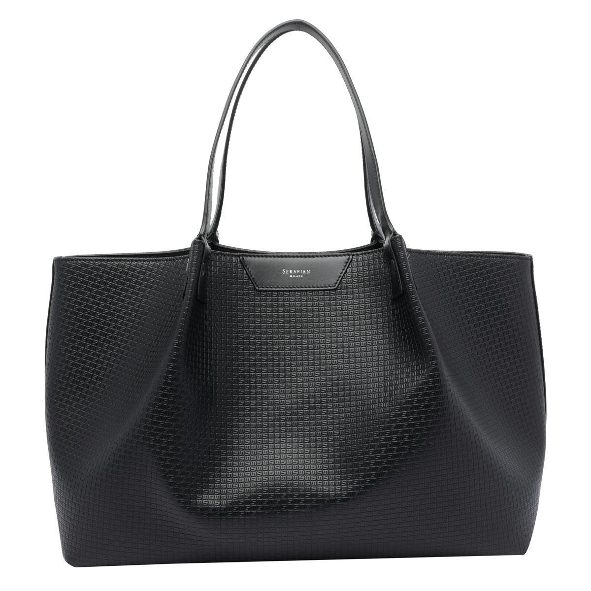 ショルダーバッグ SERAPIAN Men Shoulder Bags SRSTSMLL713733J CG2 Black serapian-Black-Bags.jpeg