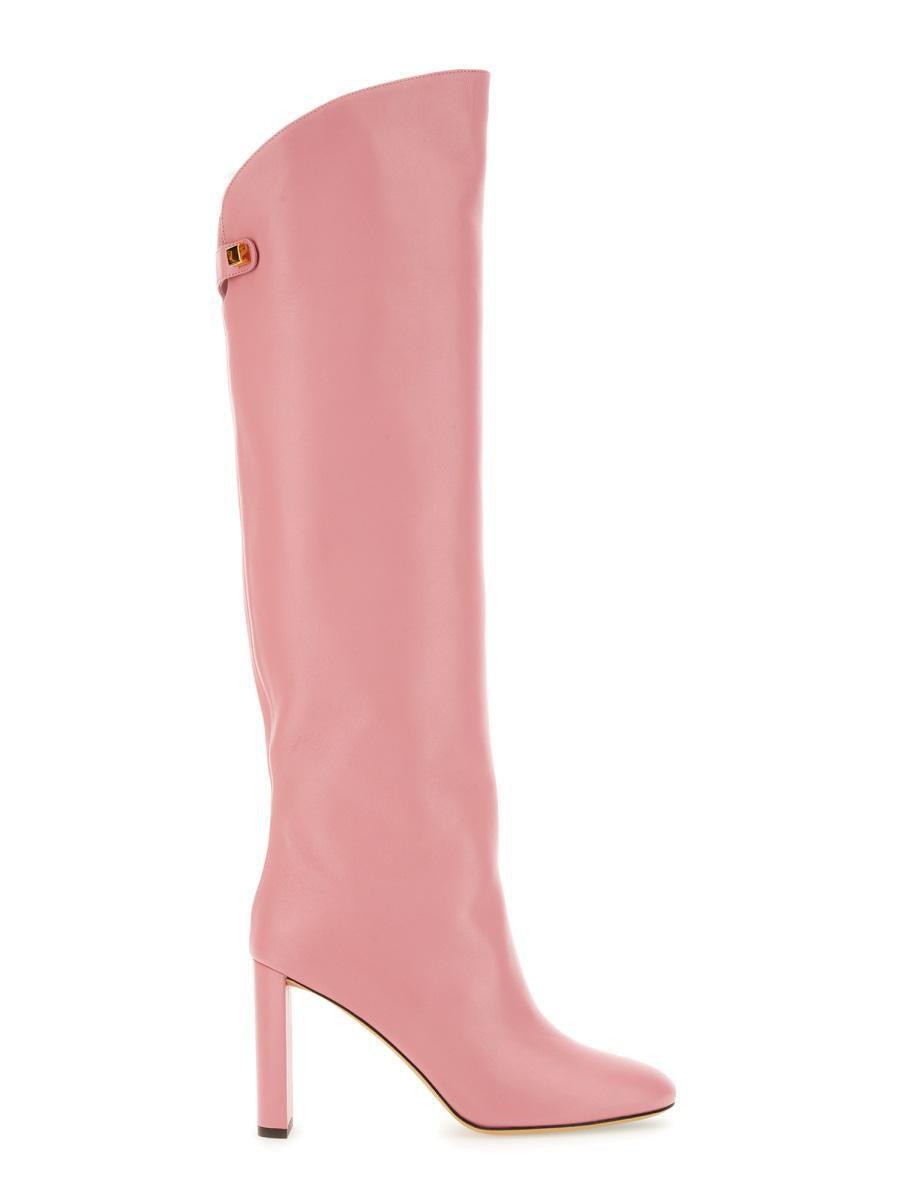 ロングブーツ SKORPIOS FW22 ADRIANA BOOT (ADRIANA_BUBBLEGUMPINK) Skorpios Adriana Boot in Pink | Lyst