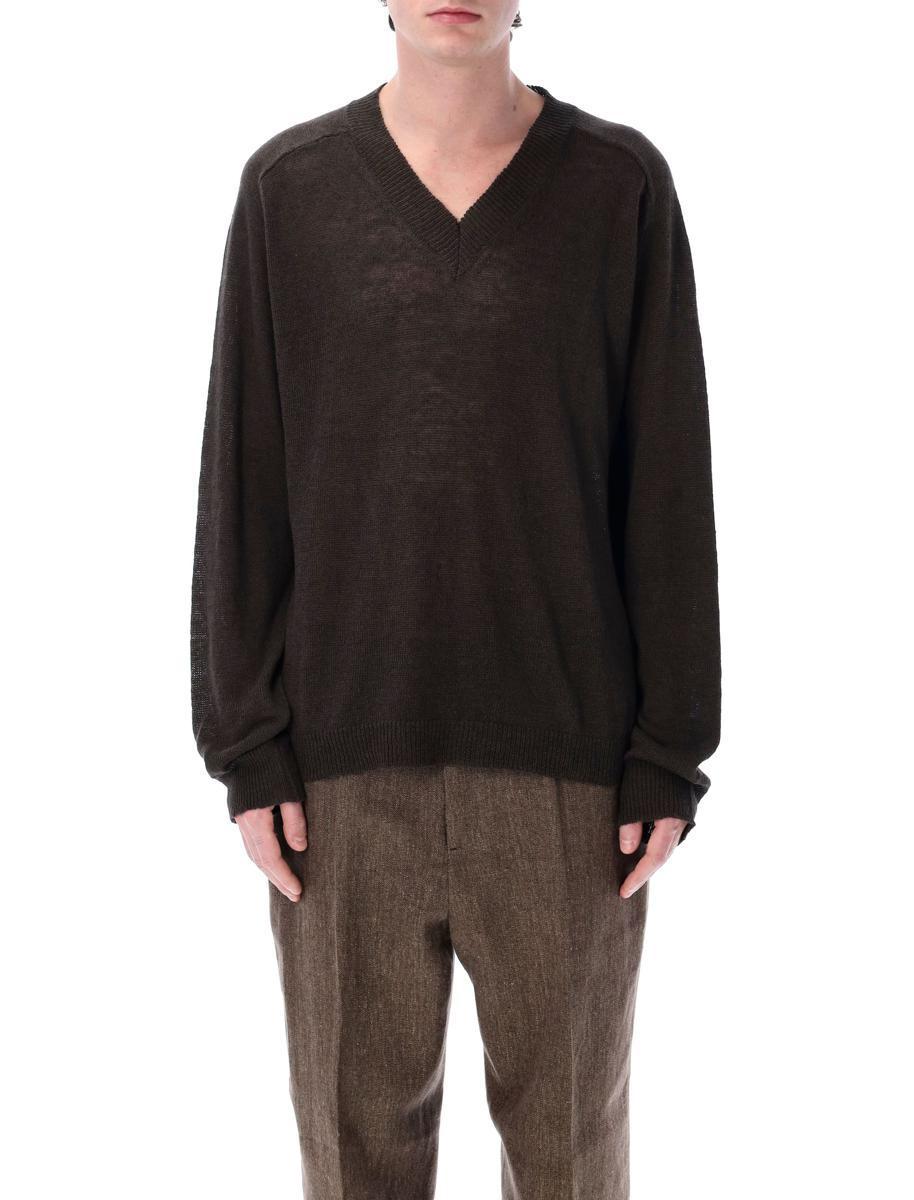 【新品】25SS OUR LEGACY RUE V-NECK KNIT OUR LEGACY: Blue Rue V-Neck Sweater | SSENSE