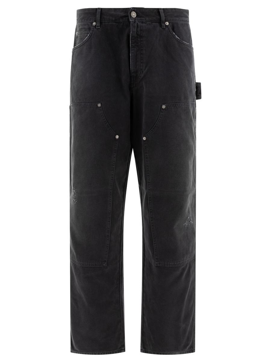 【関税&送料込】Golden Goose Wide Black Trousers In Denim Golden Goose crystal-embellished Tapered Jeans | Black