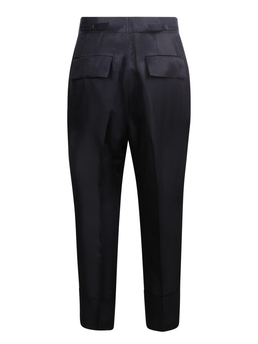 パンツ SAPIO SS23 WOOL TROUSERS LOOSE FIT (N88.GABARDINE BLACK) Black Trofeo Wool Pants SS25 22451530 | Zegna BE