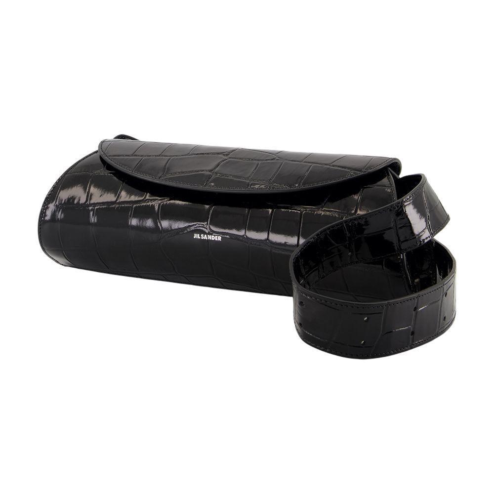 Jil Sander Cannolo Small Purse in Black | Lyst