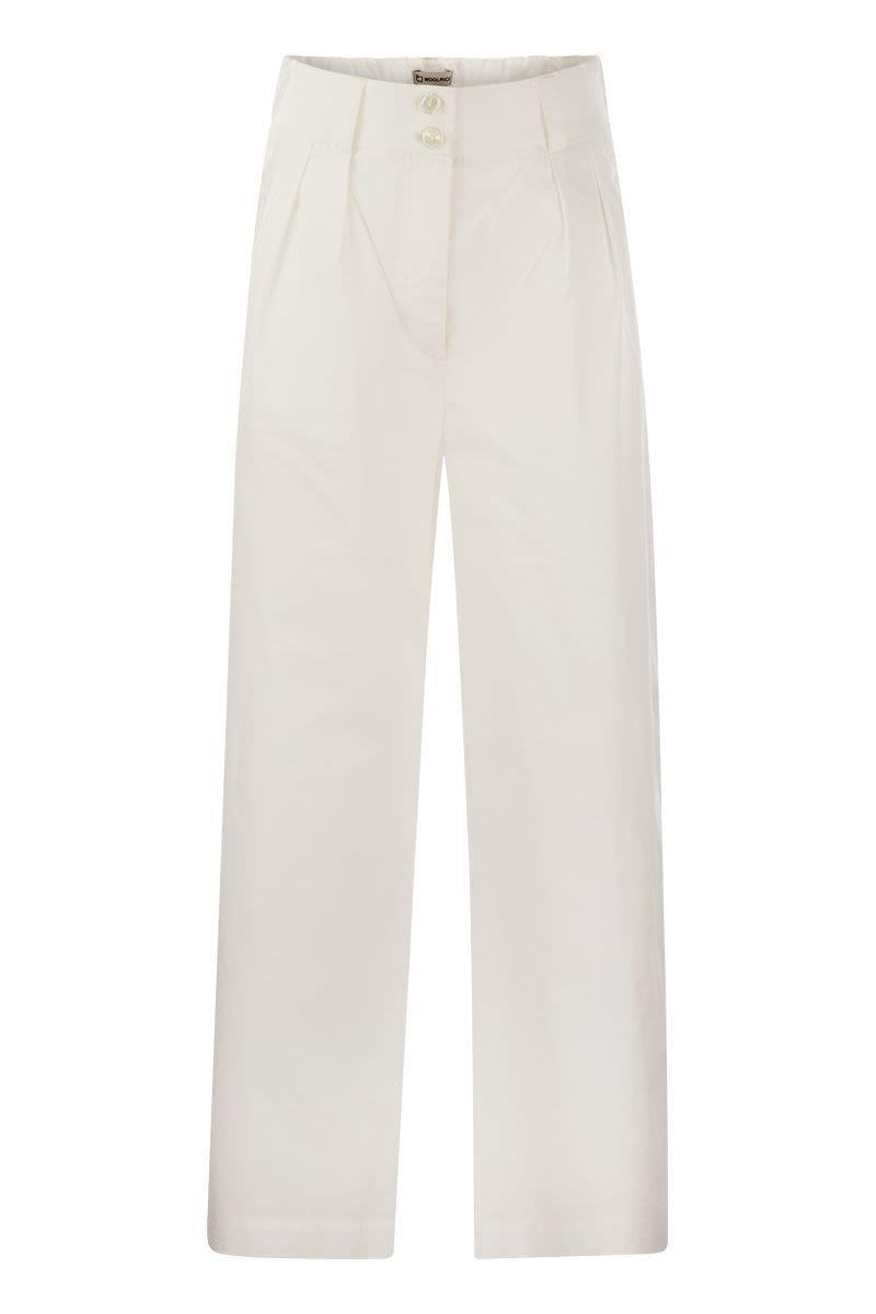 パンツ WOOLRICH Women Straight Pants CFWWTR0174FRUT3027 WHITE Woolrich Straight-leg pants for Women | Online Sale up to 73