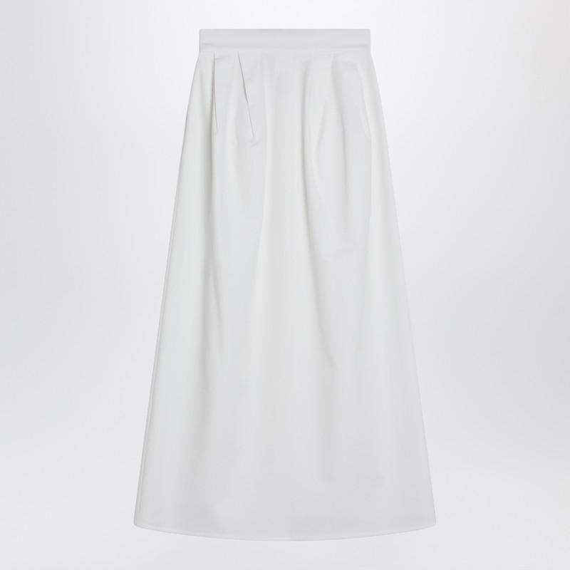 【関税＆送料込み】Max Mara Alcade Stretch Gabardine Skirt Max Mara Alcade Stretch Gabardine Skirt in White | Lyst