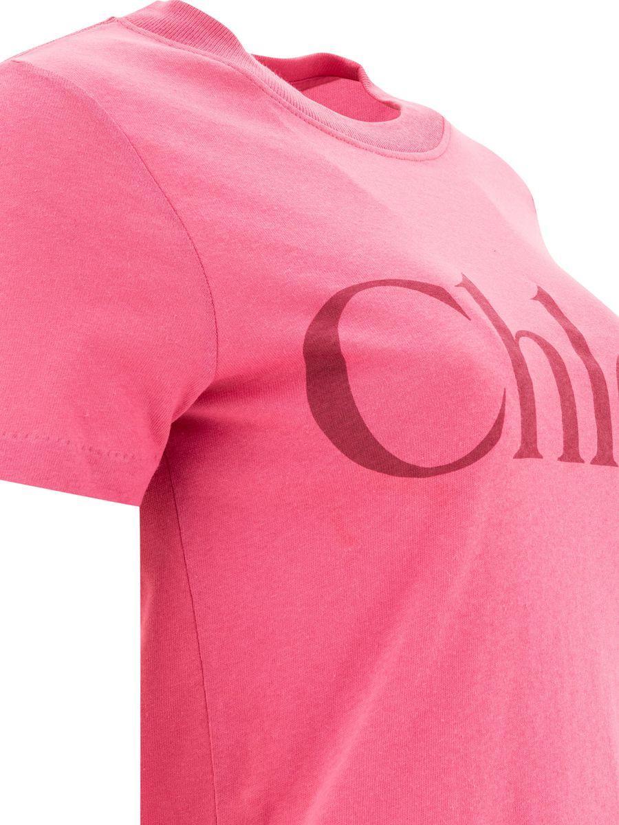 Chloé T-Shirts And Polos in Pink | Lyst